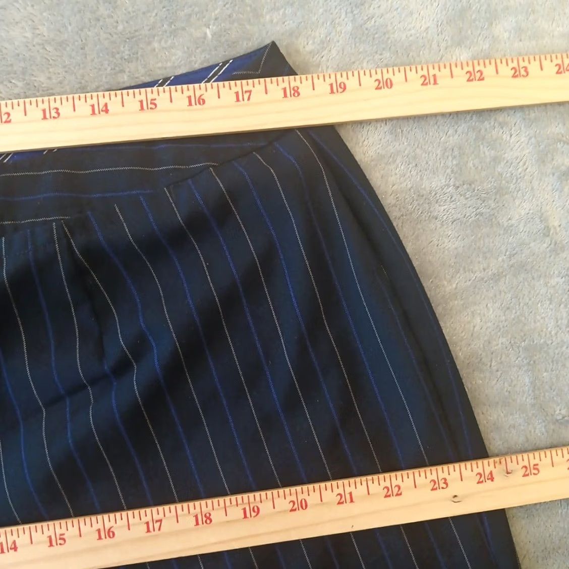 Liz Claiborne Liz Claiborne Audra Striped Pants Womens Size 16P Blue Size 38" / US 16 / IT 52 - 3 Thumbnail