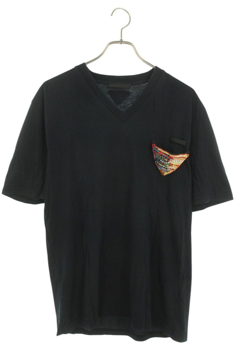Prada Prada Monkey Embroidered Black/Orange T-Shirt | Grailed