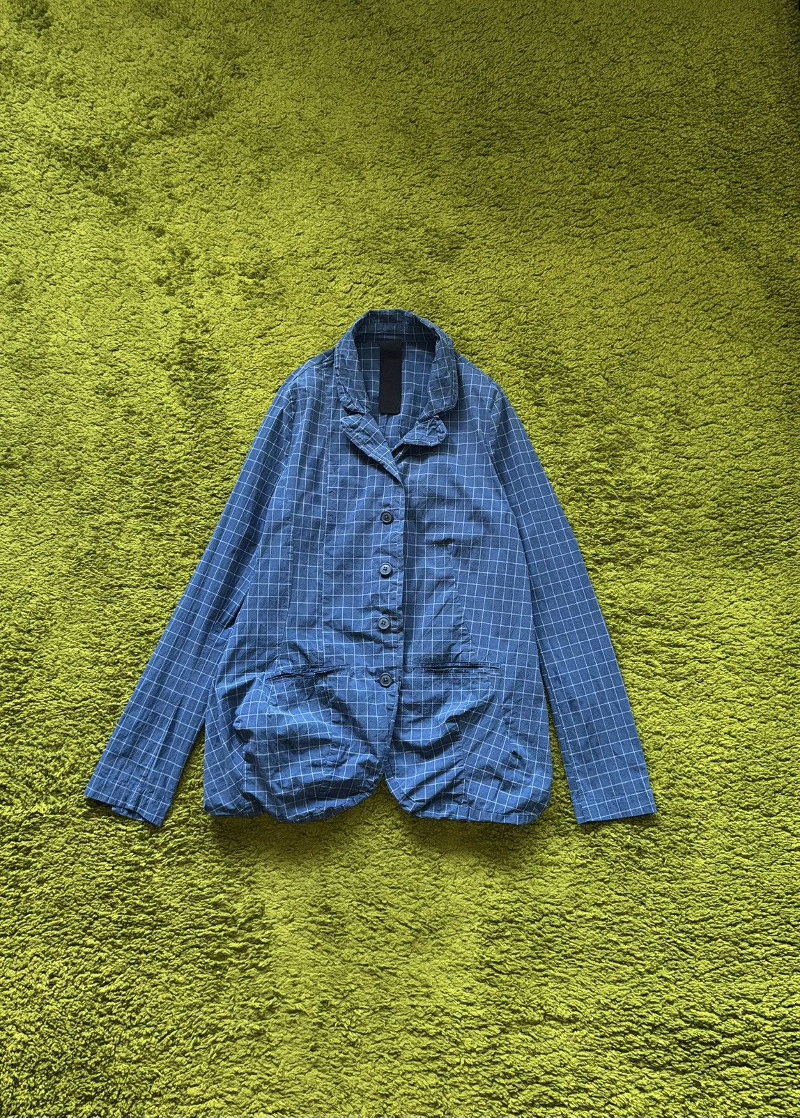 Rundholz Rundholz avant garde checkered poplin blazer Size M / US 6-8 / IT 42-44 - 1 Thumbnail