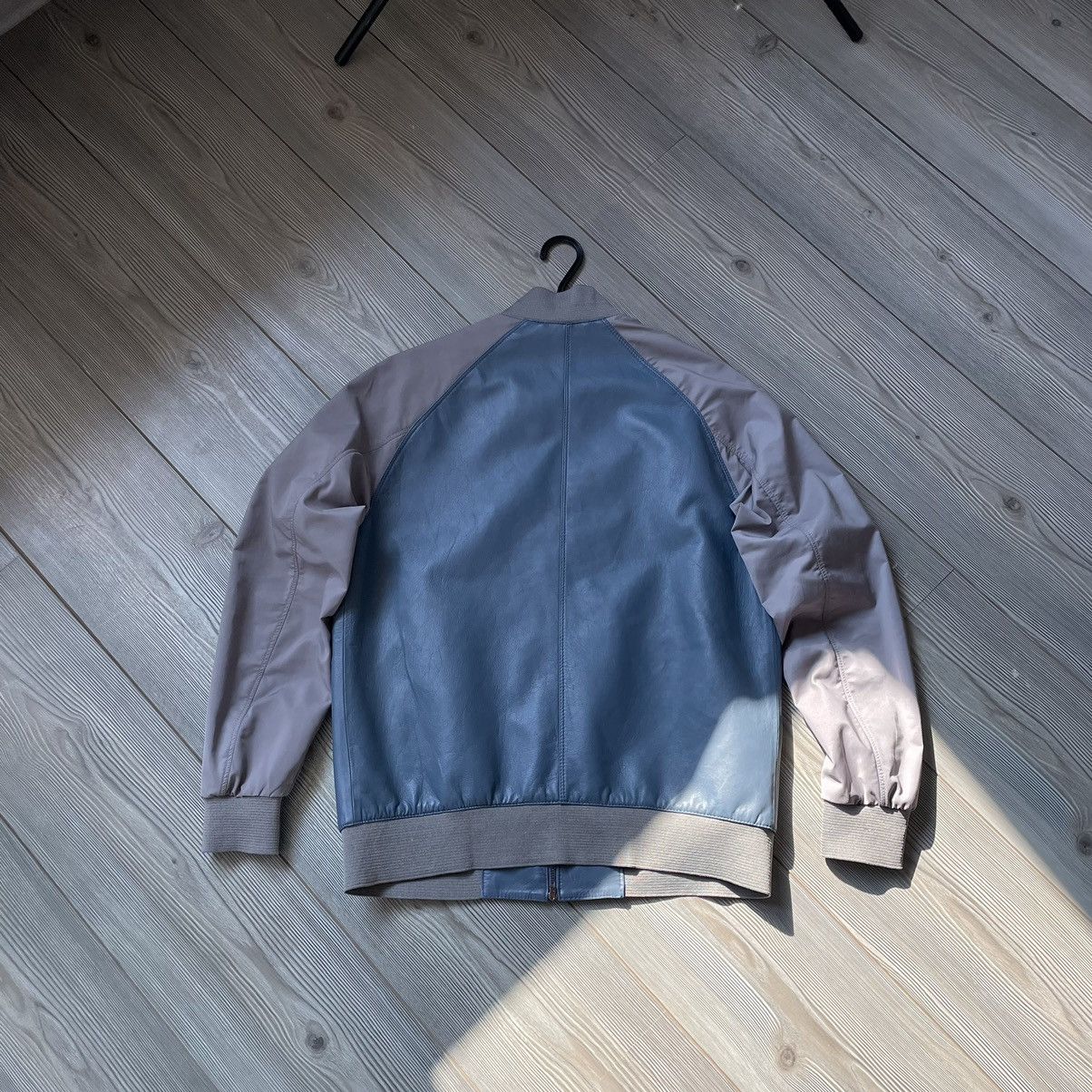 Emporio Armani Emporio Armani Leather + Nylon Bomber Jacket Size US L / EU 52-54 / 3 - 12 Thumbnail
