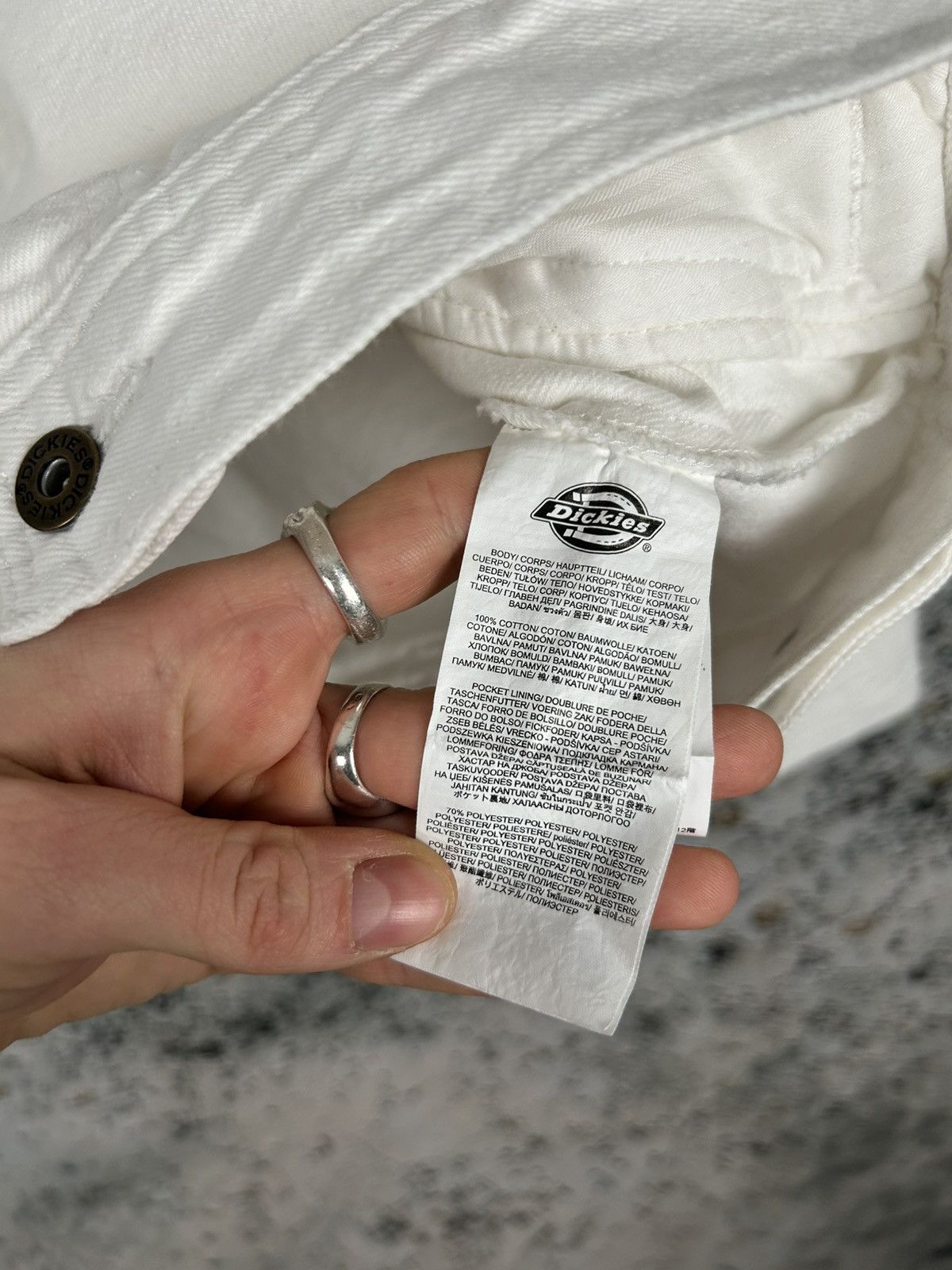 Dickies Dickies White Denim Jacket Trucker Workwear Skateboarding Size US S / EU 44-46 / 1 - 7 Thumbnail