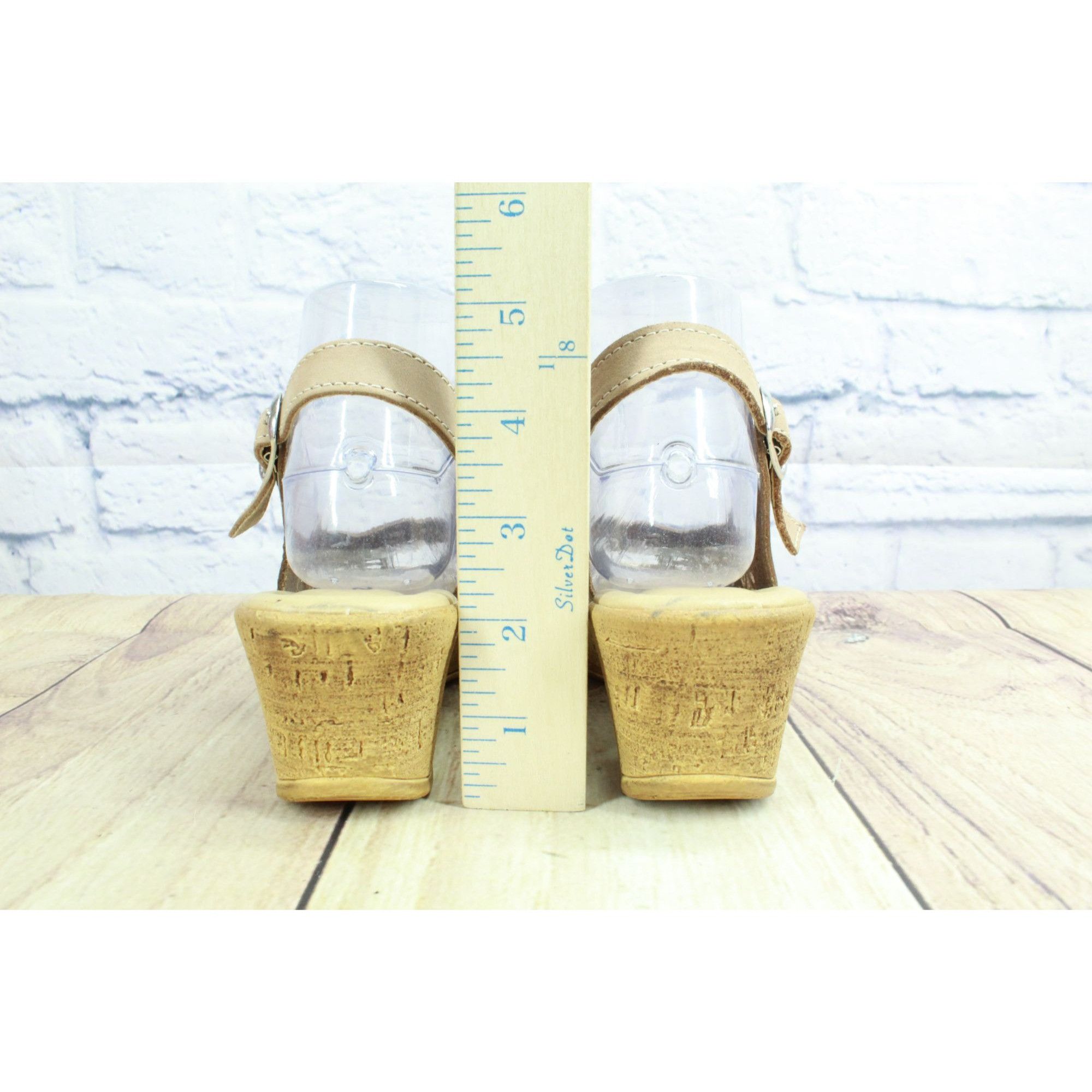 Leather Spring Step Abigail Women's Slingback Wedge Sandals 37 US 7 Size US 7 / IT 37 - 6 Thumbnail