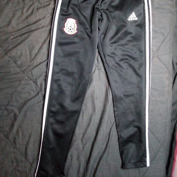 Adidas Adidas Mexico Soccer Football 3 Stripe Sweat Pants Joggers Size US 30 / EU 46 - 3 Thumbnail