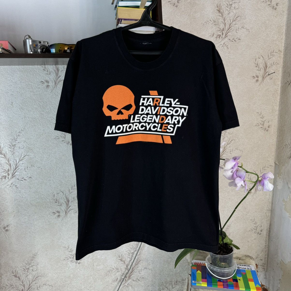 Harley Davidson × Vintage Harley Davidson T shirt Skeleton Biker Hamburg Nord Germany Size US XXL / EU 58 / 5 - 3 Thumbnail