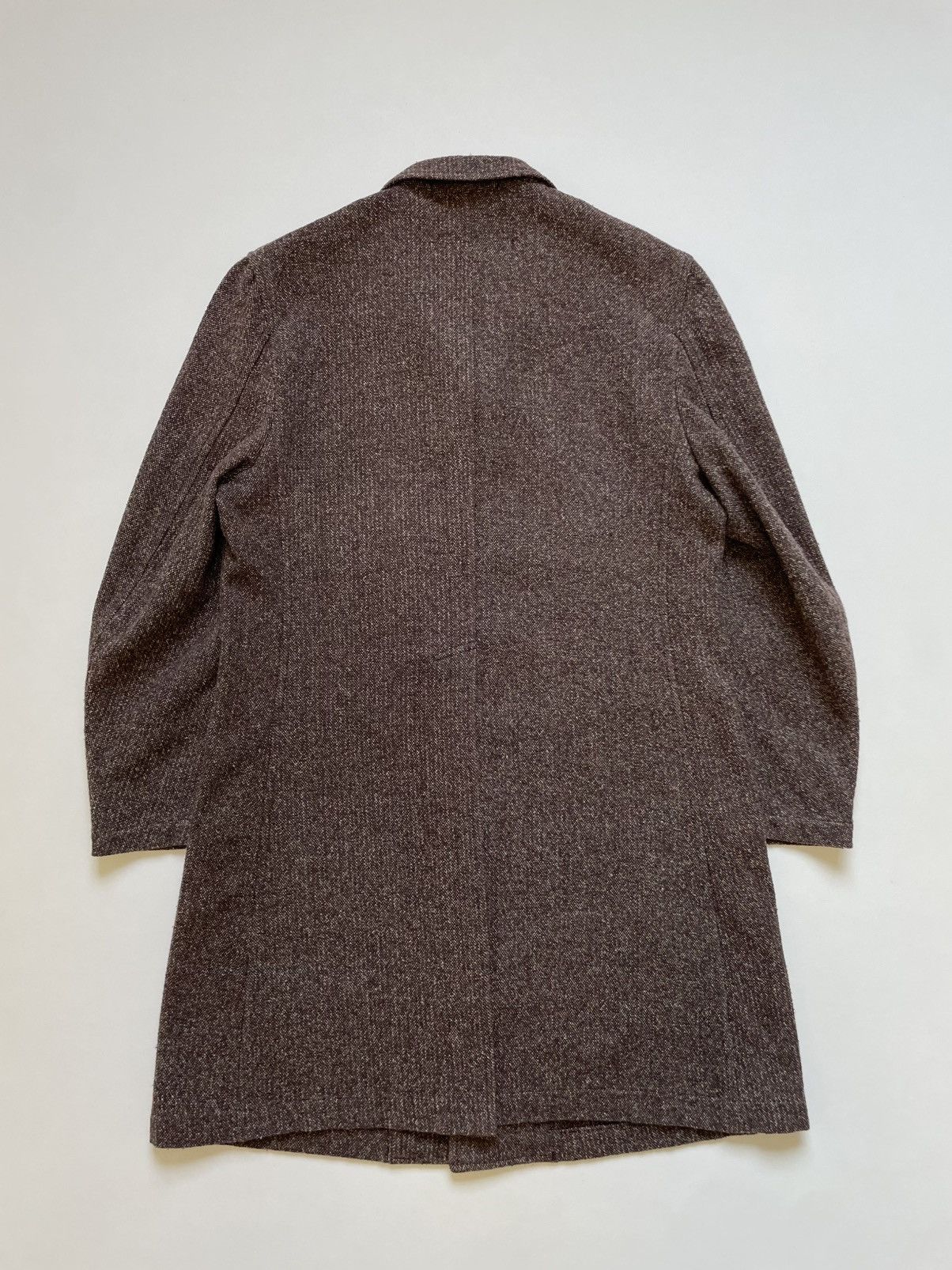 Comme des Garcons Homme Plus S/S 1995 Brown Weave Cotton Overcoat Size US M / EU 48-50 / 2 - 14 Thumbnail