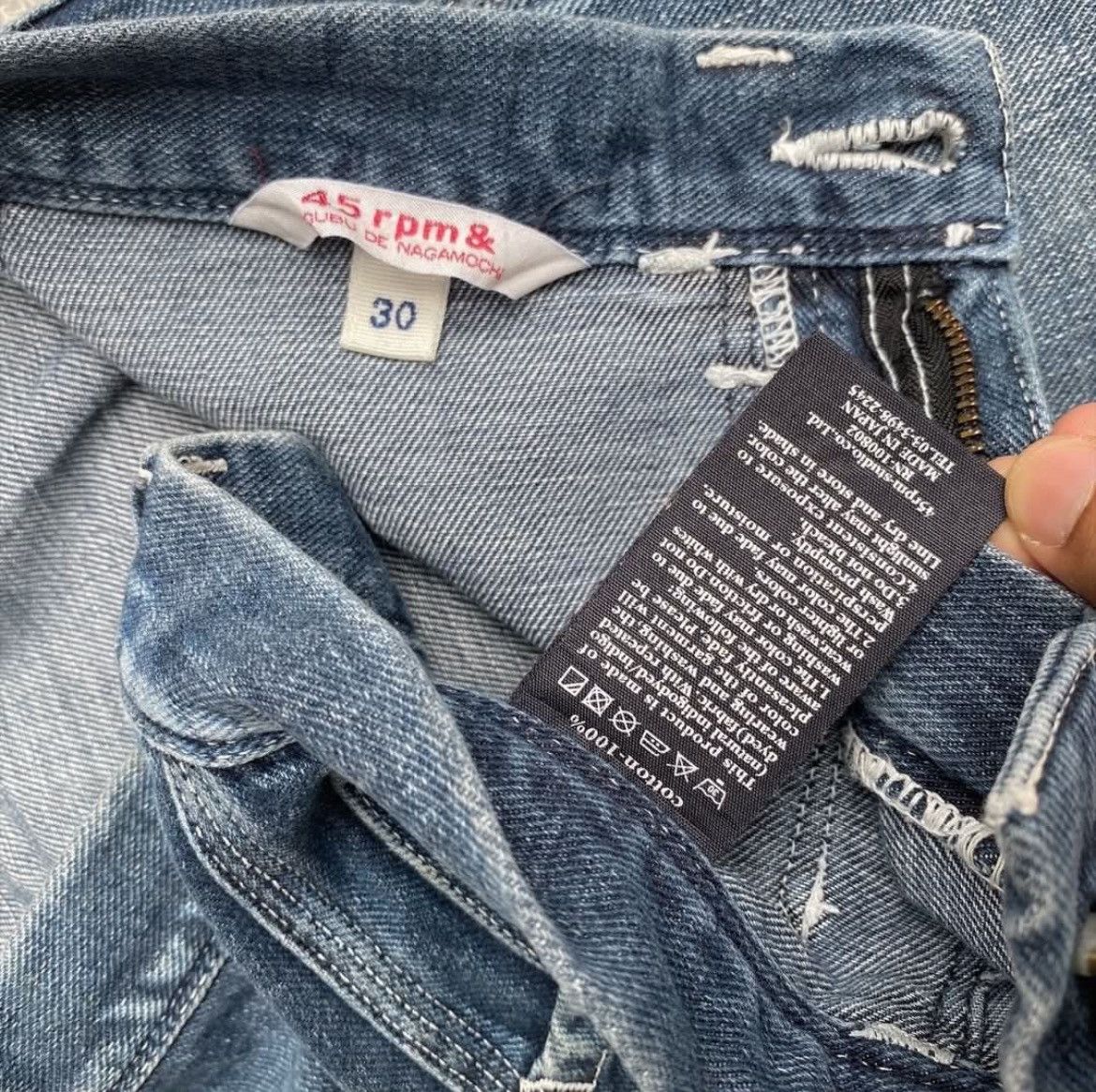 45rpm × Japanese Brand 45rpm Denim Pants Size US 30 / EU 46 - 7 Thumbnail
