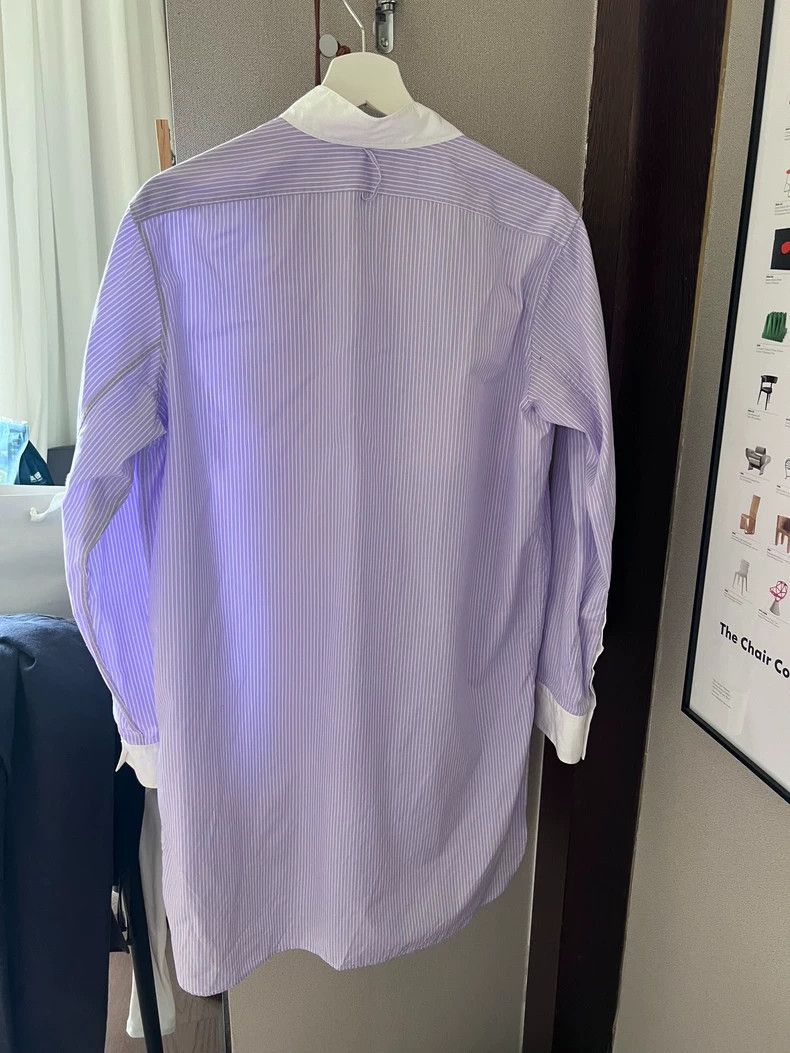 Loewe LOEWE Light purple striped long-sleeved shirt Size XXS / US 00 / IT 34 - 2 Thumbnail