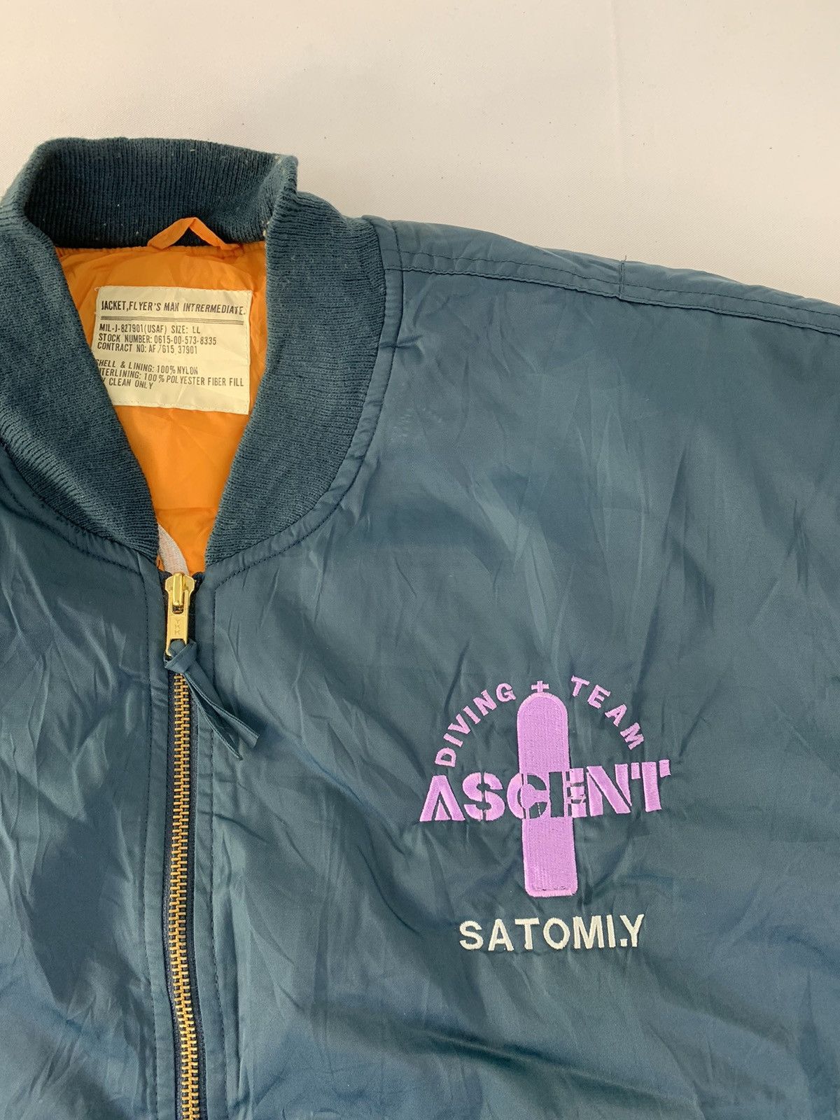 Vintage 90s USAF Flyer’s Man Intermediate Bomber Aviator Jacket Size US L / EU 52-54 / 3 - 4 Thumbnail