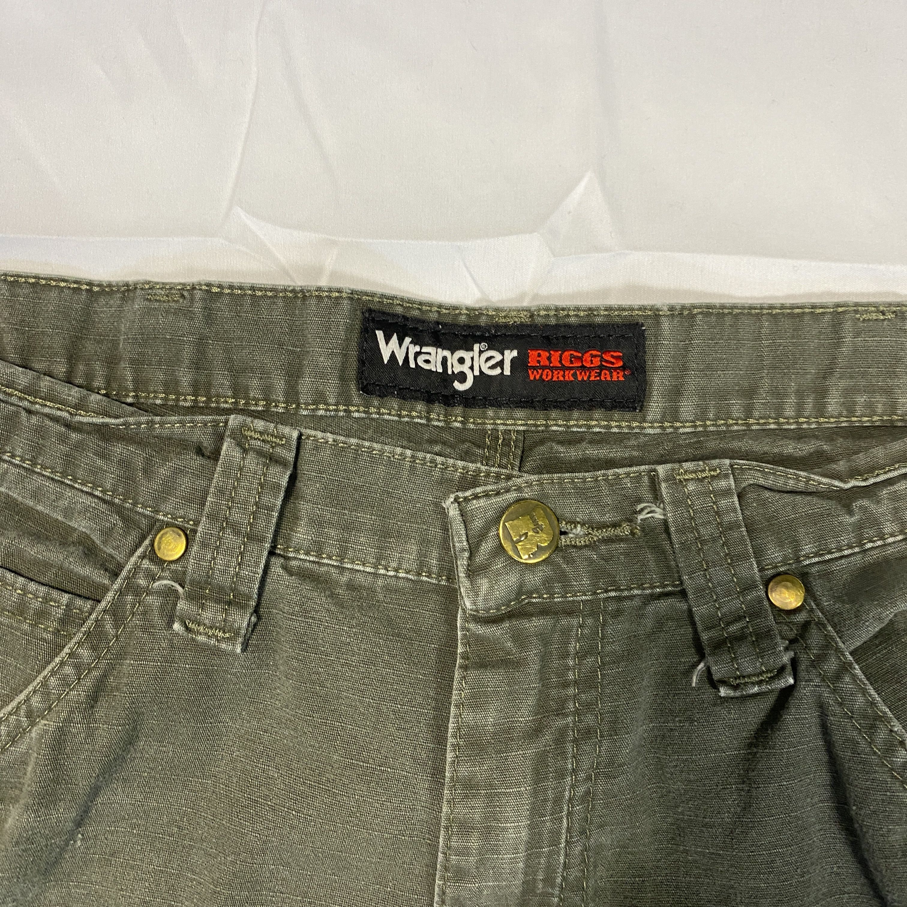 Wrangler Wrangler Riggs Workwear Carpenter Cargo Green Pants 34x30 Size US 34 / EU 50 - 5 Thumbnail