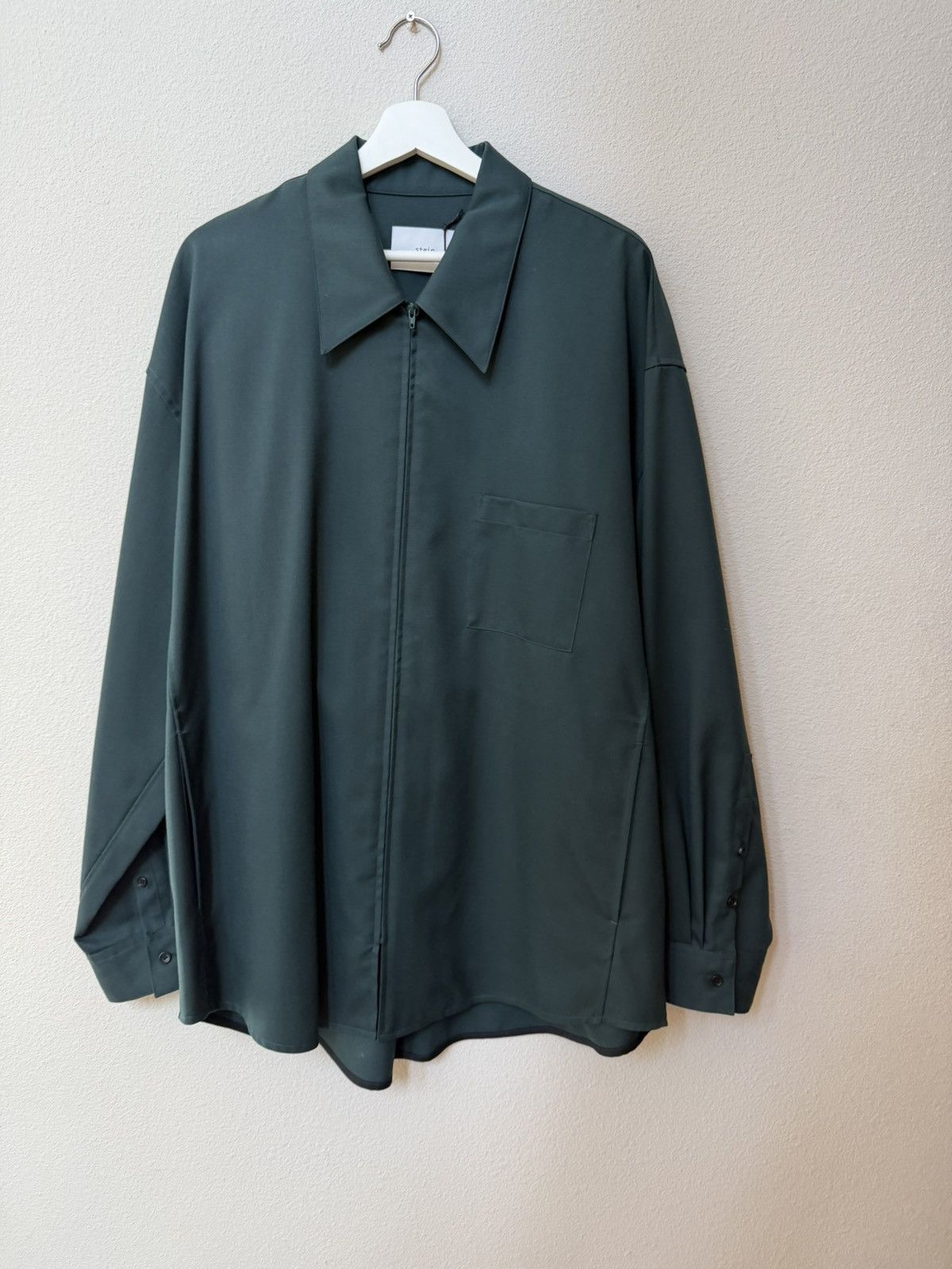 Stein Oversized zip shirt jacket (fits xl) | Grailed