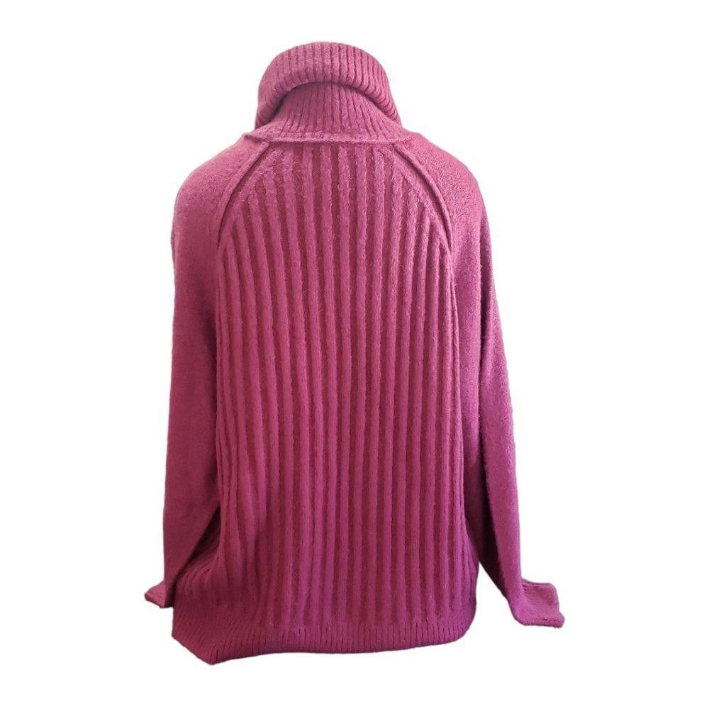 Free People CT775 Free People Ladies Burgundy Heavy Cowl Neck Sweater Size S / US 4 / IT 40 - 4 Thumbnail