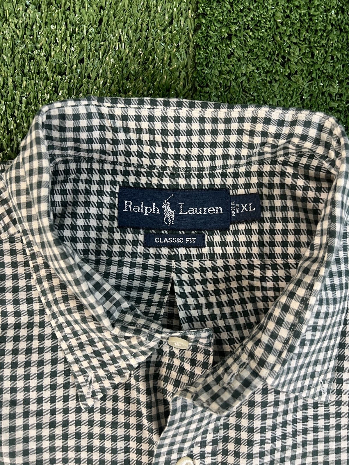 Polo Ralph Lauren Polo Ralph Lauren Mens XL Classic Fit Gingham Button Down Size US XL / EU 56 / 4 - 4 Thumbnail
