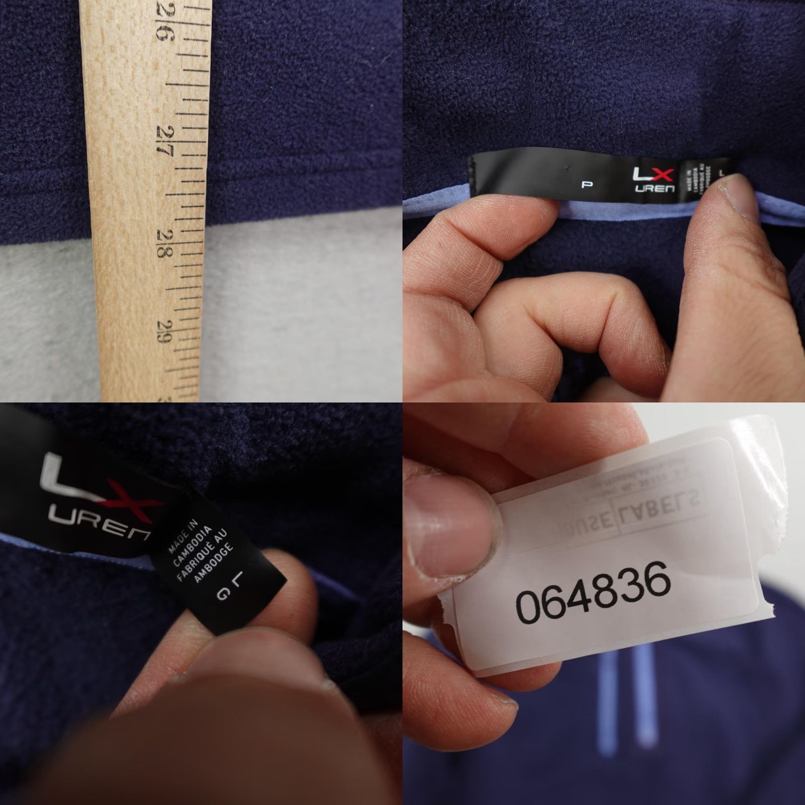 Ralph Lauren RLX Ralph Lauren Sweater Mens Large Blue 1/4 Zip Fleece Pullover Performance Size US XL / EU 56 / 4 - 8 Thumbnail