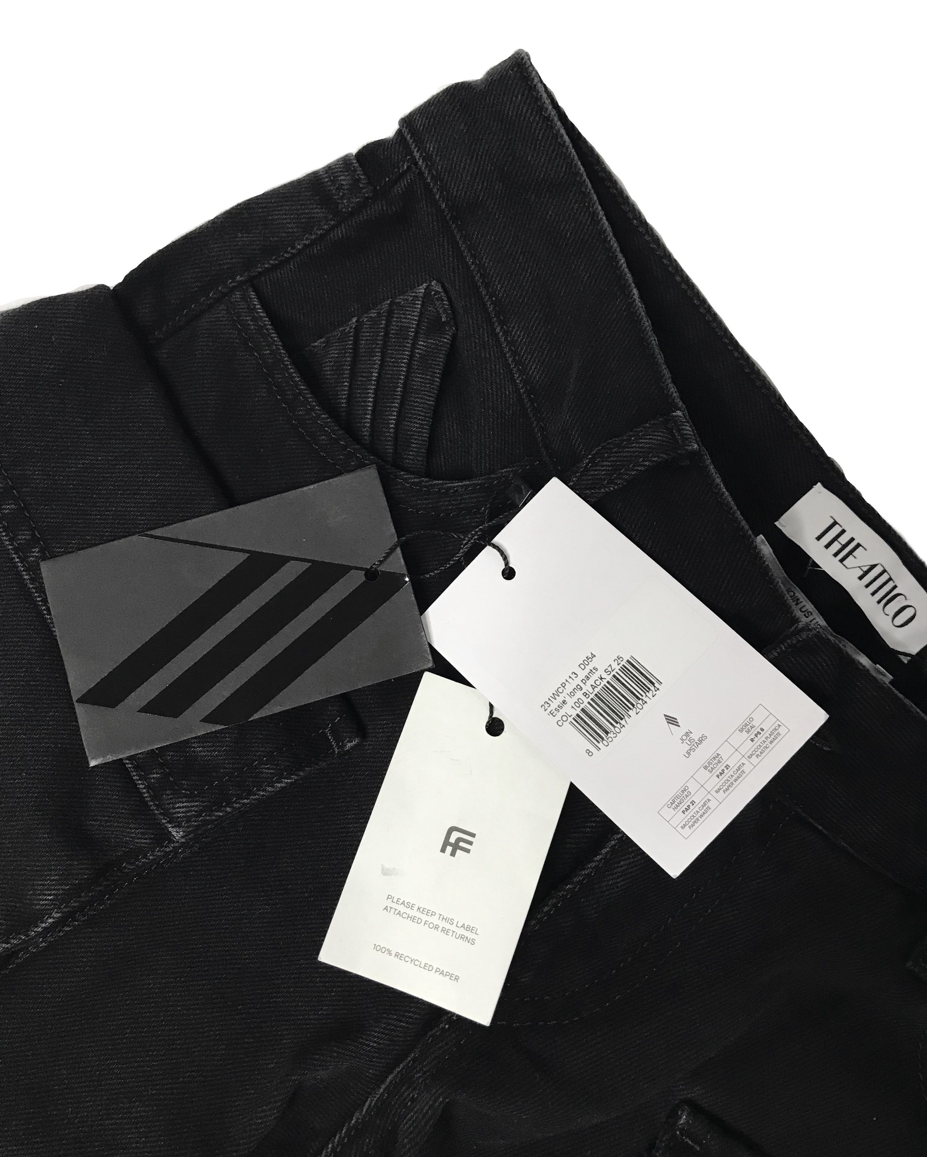The Attico The Attico Womens Essie Jeans Cargo Black Size 25 Size 25" / US 0 / IT 36 - 10 Thumbnail