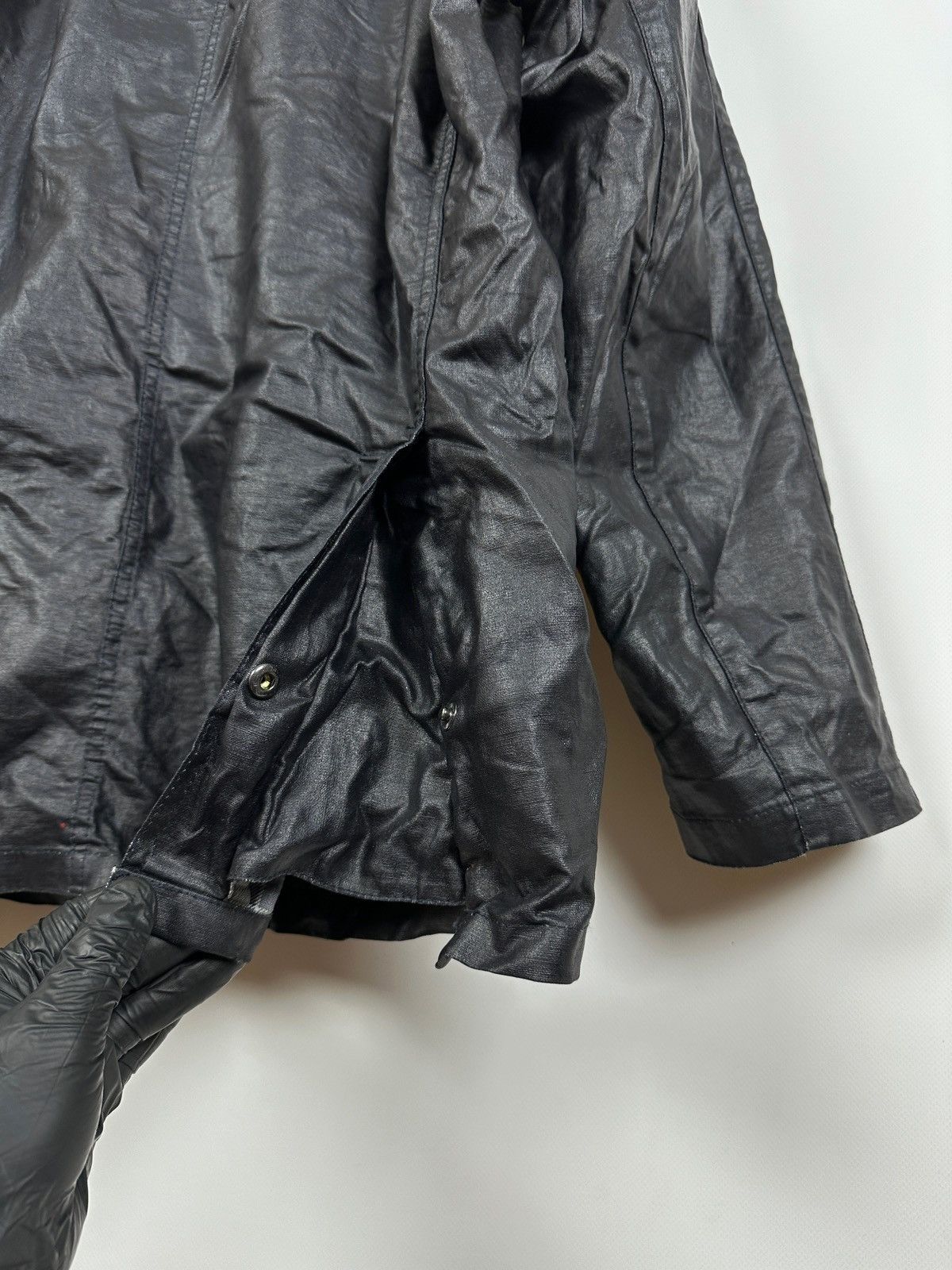 Barbour Barbour Black Keats Linen/Polyurethane Coated Jacket Size US L / EU 52-54 / 3 - 23 Thumbnail