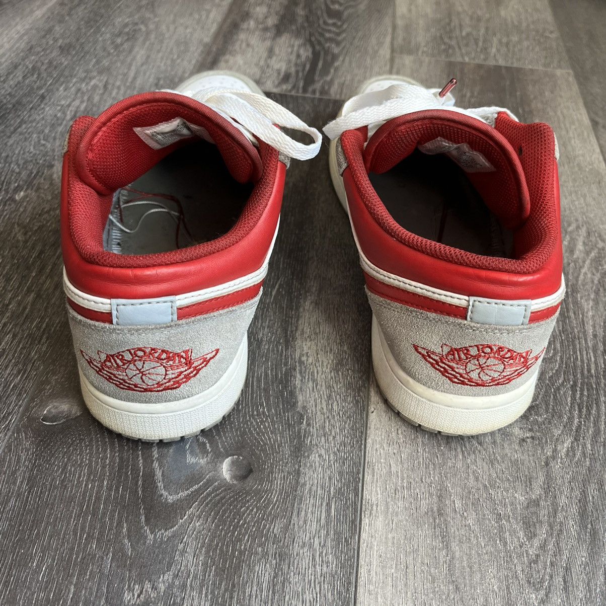 Jordan Brand × Nike × Vintage Vintage Air Jordan 1 Low SE Smoke Grey Gym Red Men Low Shoes Size US 8.5 / EU 41-42 - 5 Thumbnail