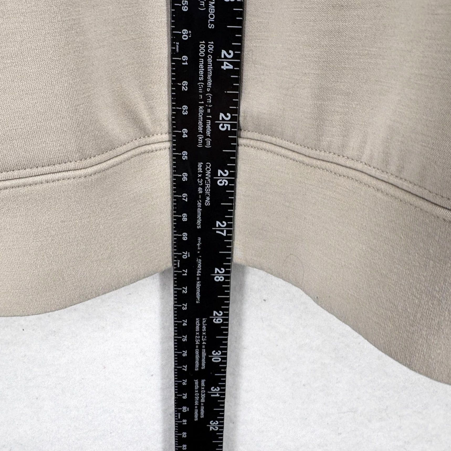 Abercrombie & Fitch VINTAGE Abercrombie YPB Hoodie Womens Large Beige Pullover Kangaroo Pocket Oversized Size L / US 10 / IT 46 - 6 Thumbnail