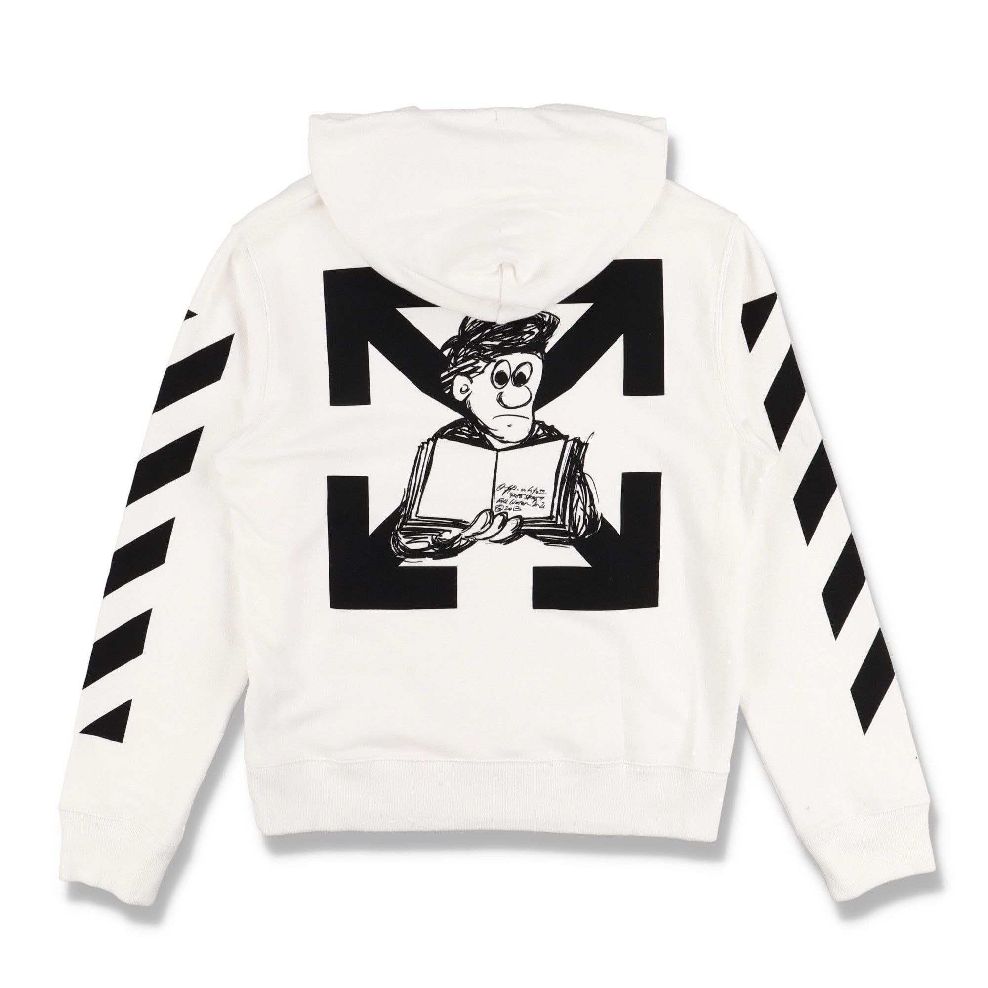 Off-White White Pencil Arch Arrows Logo Hoodie Size US M / EU 48-50 / 2 - 1 Thumbnail
