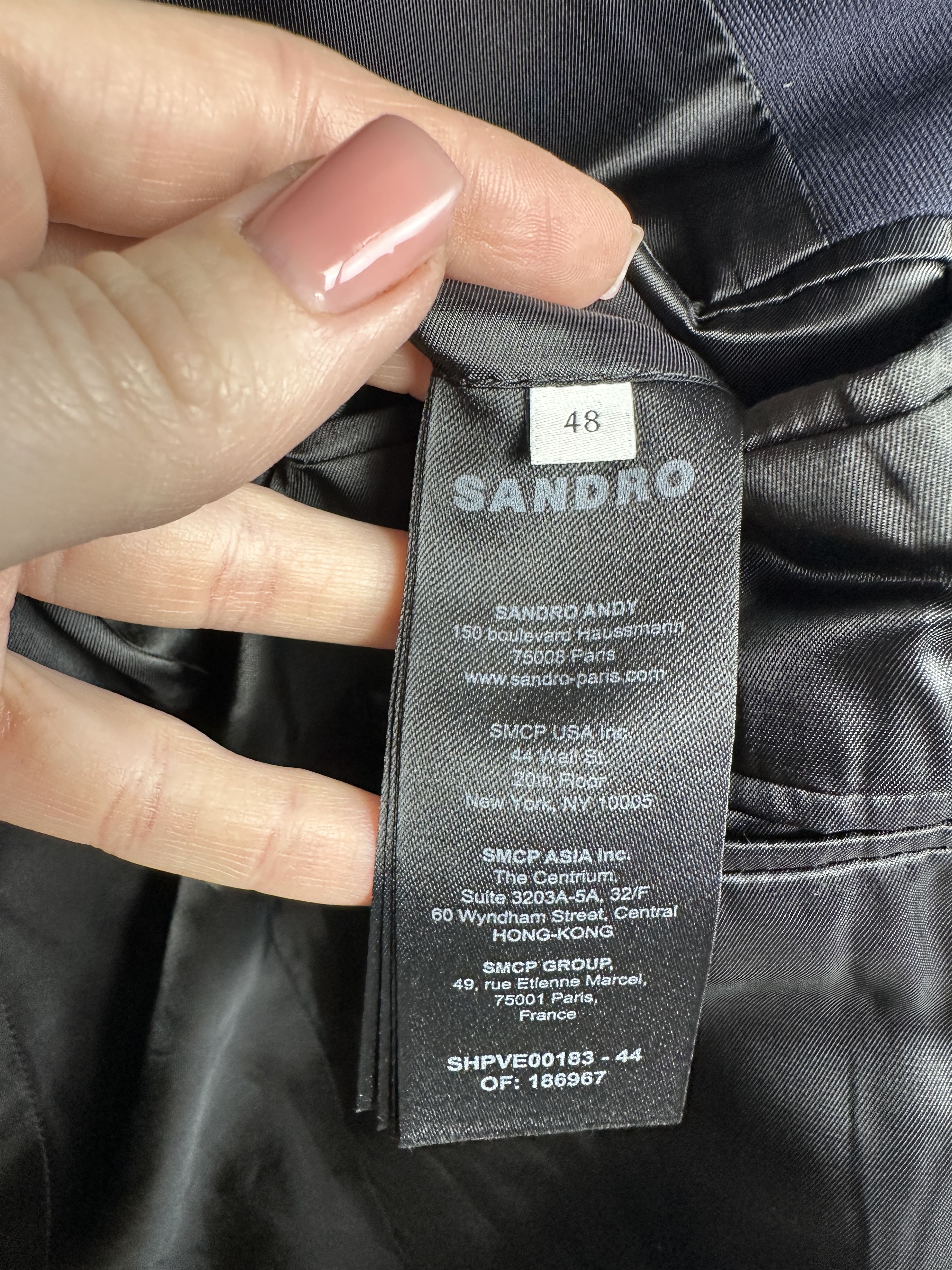 Sandro Sandro Mens Wool Blazer Jacket Size US M / EU 48-50 / 2 - 5 Thumbnail