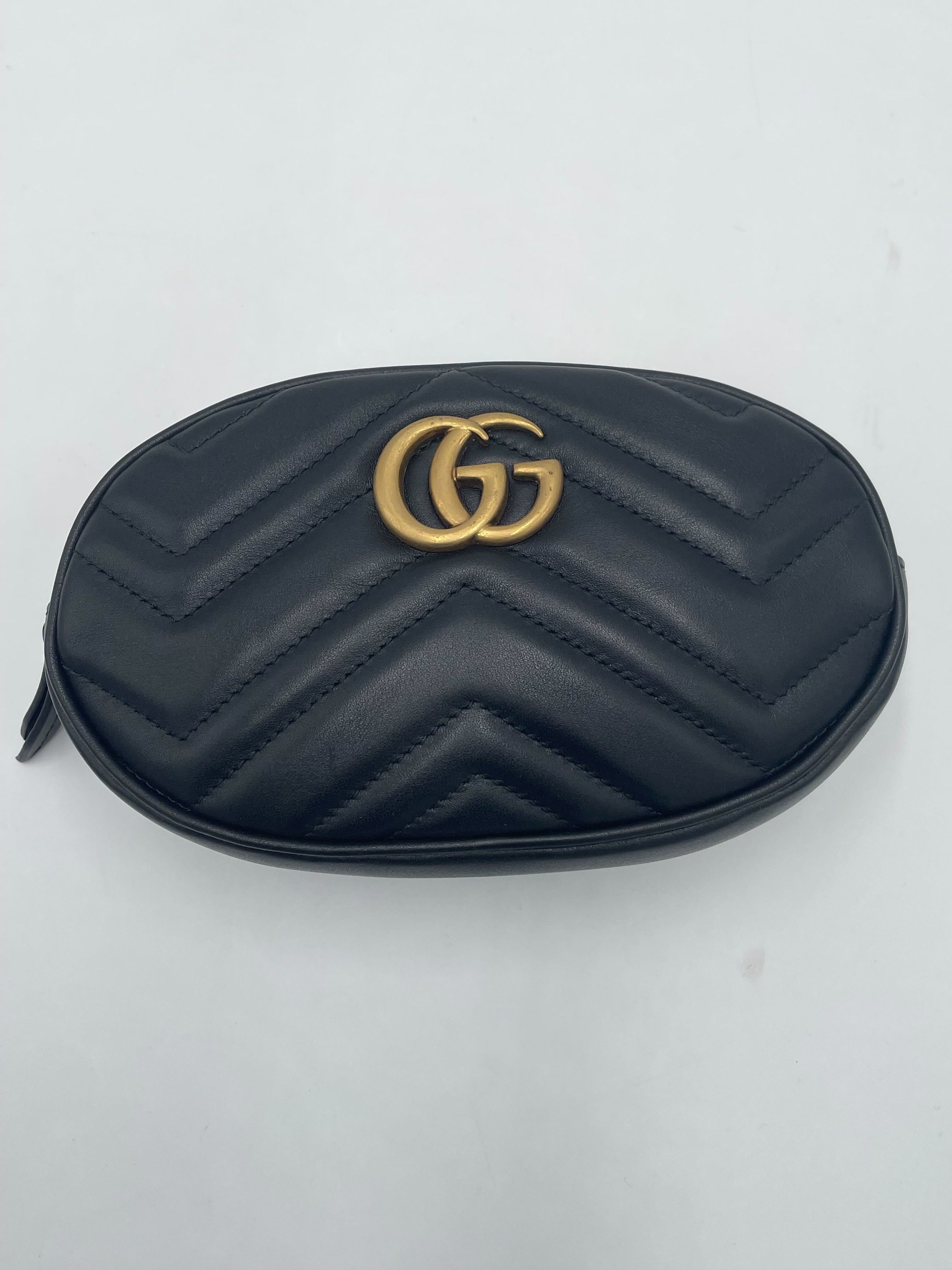 Gucci Gucci Gucci Marmont Black leather Size ONE SIZE - 1 Thumbnail