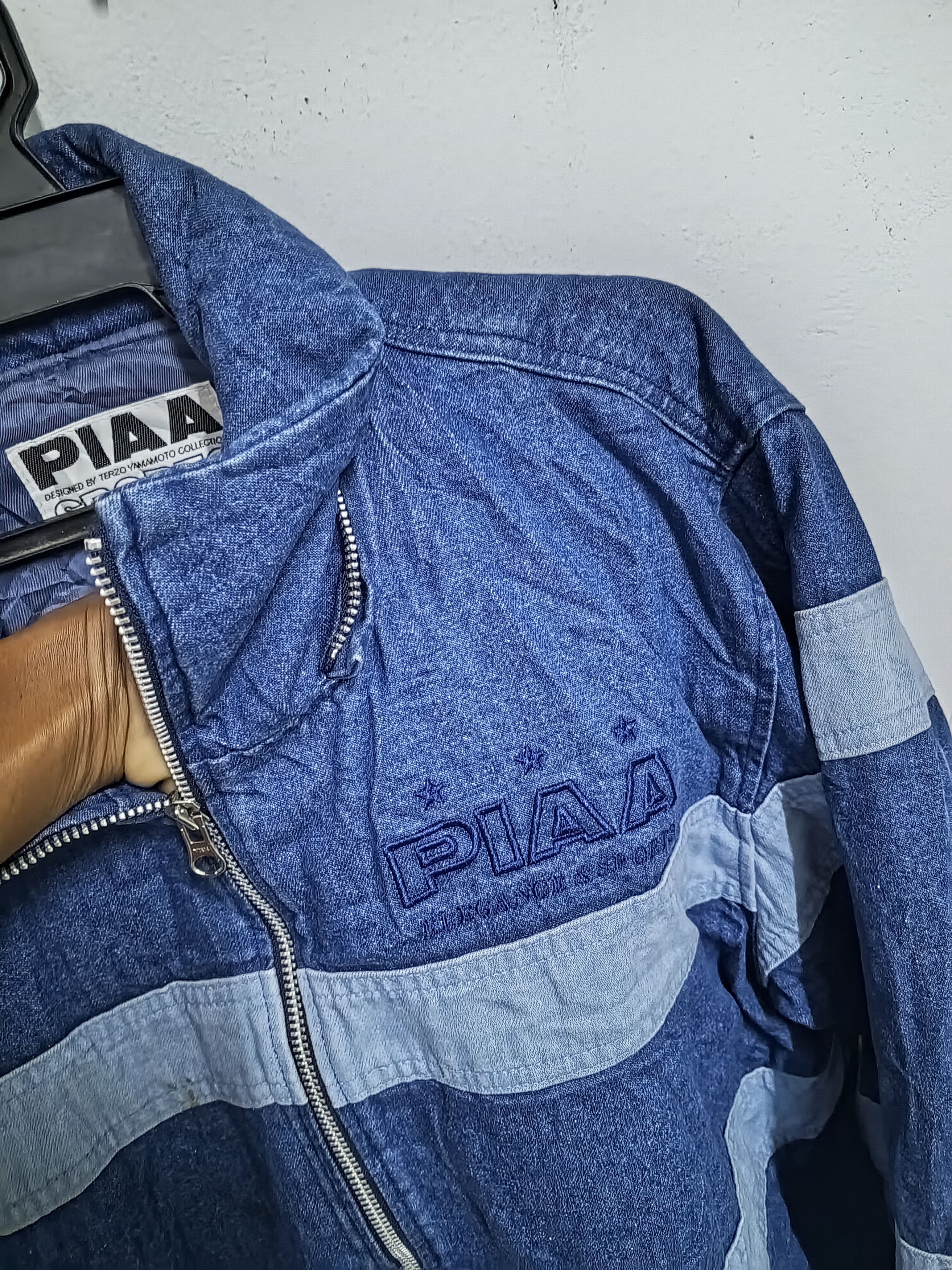 Vintage PIAA SPORT DENIM ZIPPER JACKET RARE Size US XL / EU 56 / 4 - 7 Thumbnail