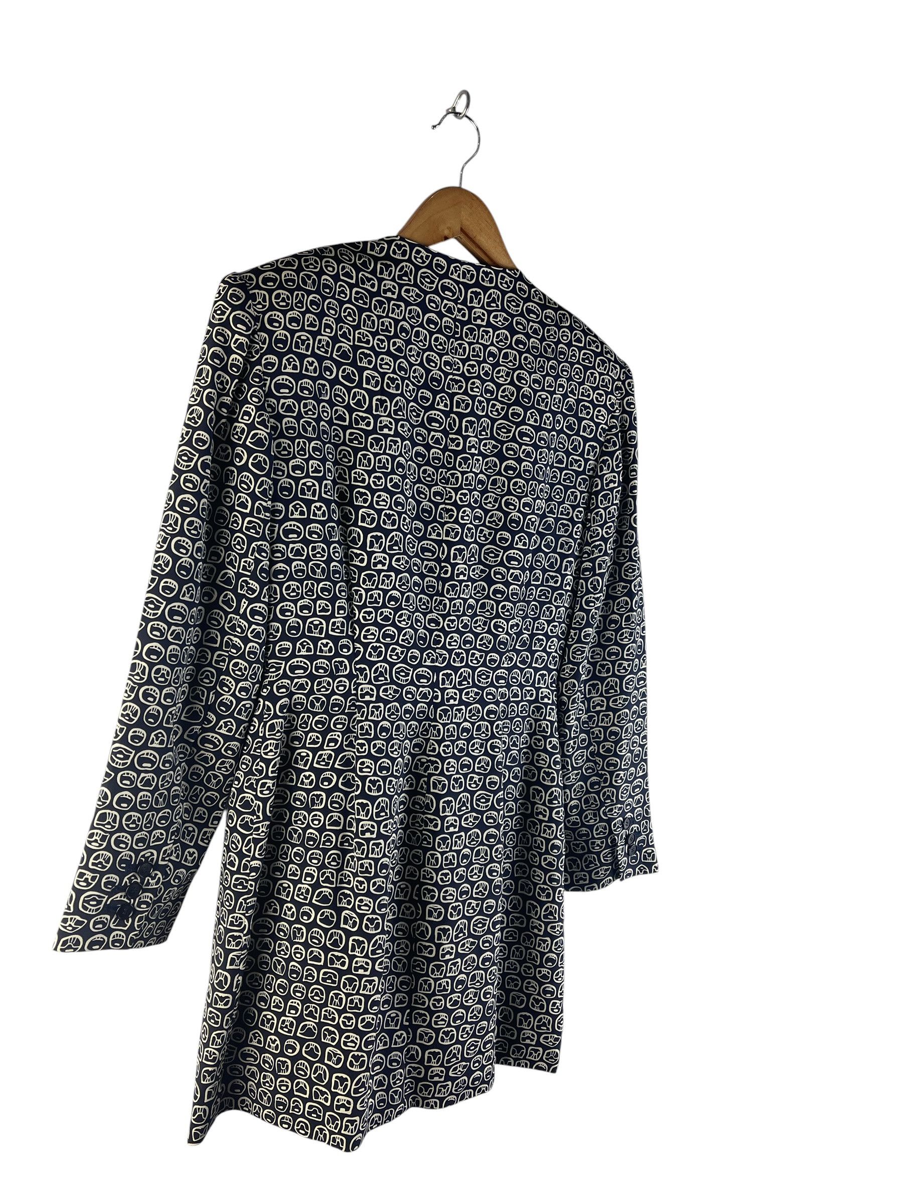 Norma Kamali Vintage Norma Kamali Abstract Print Button Blazer Jacket Size S / US 4 / IT 40 - 7 Thumbnail