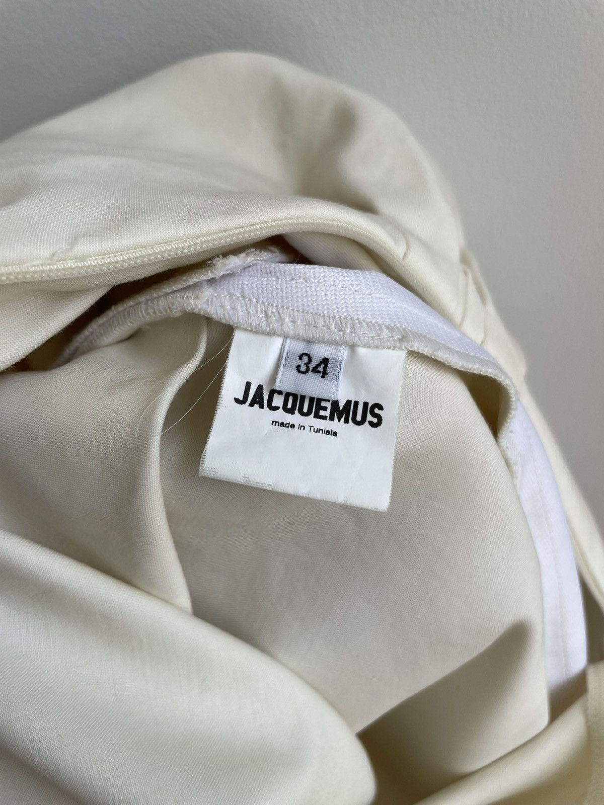 Jacquemus Jacquemus Les Santons De Province SS17 Runway Cream Dress Size XS / US 0-2 / IT 36-38 - 18 Thumbnail
