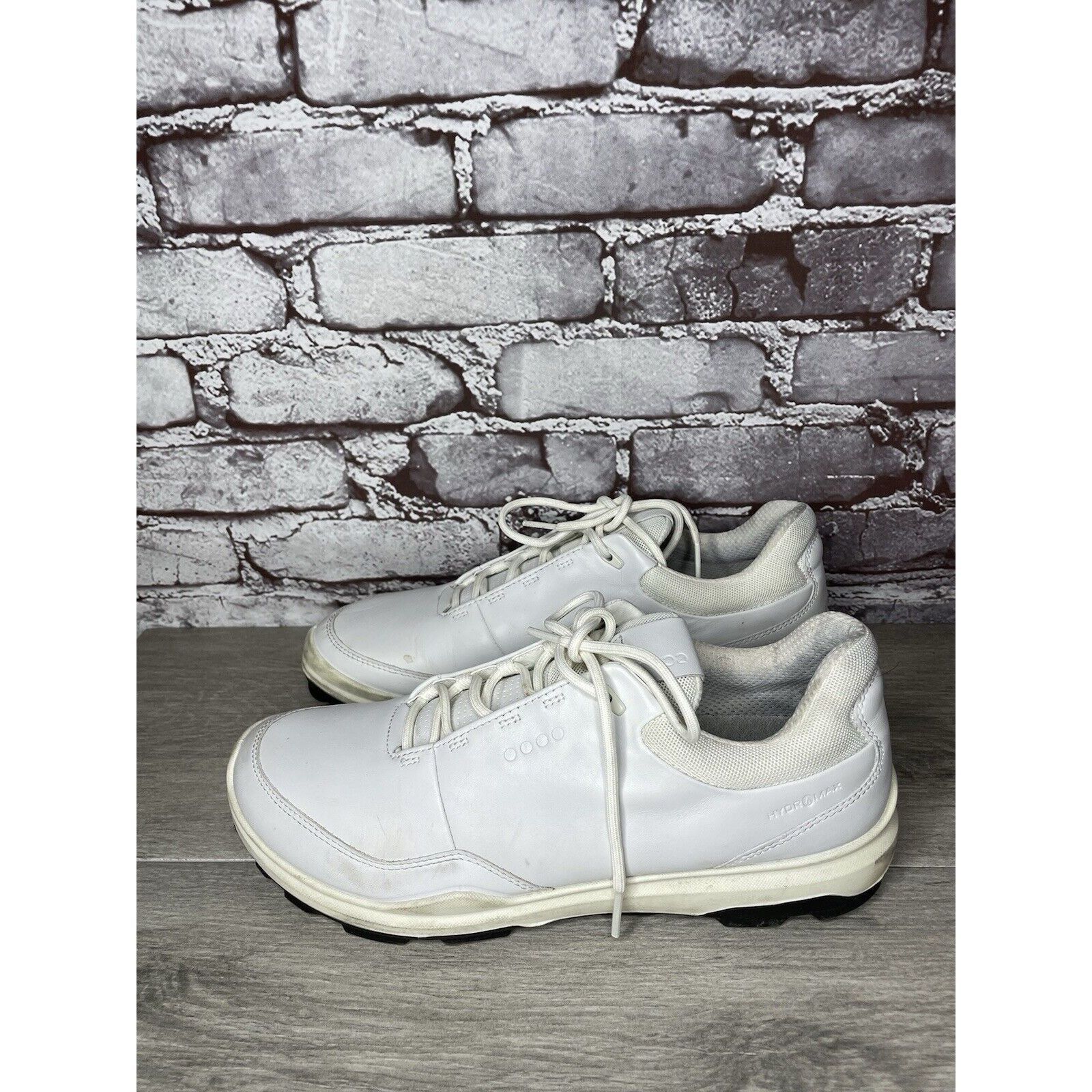 Ecco ECCO White Leather Lace Up Casual Spikeless Golf Shoes Men S Size US 9 / EU 42 - 10 Thumbnail