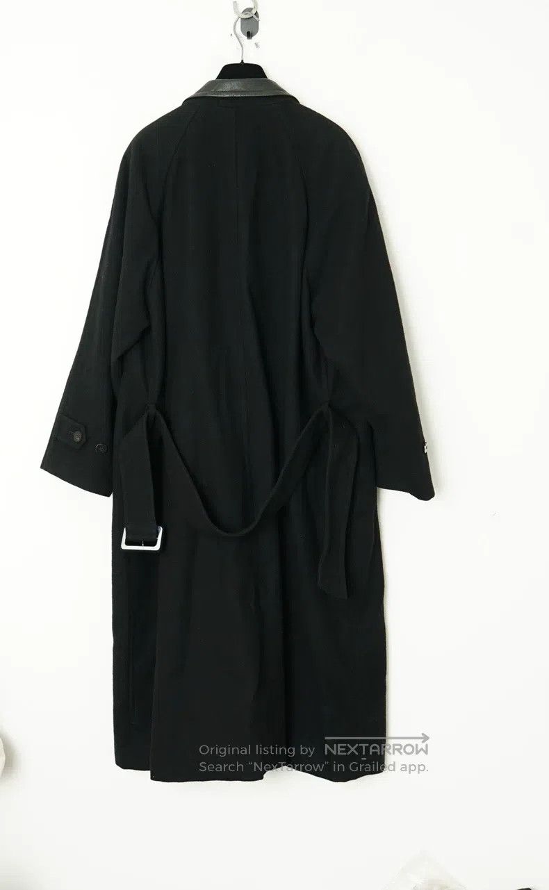 Comme des Garcons Comme Des Garcons Leather Patchwork Collar Mid-Length Wool Size S / US 4 / IT 40 - 7 Thumbnail