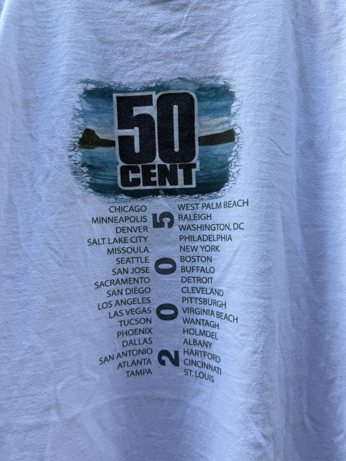 Rap Tees Vintage 50 Cent Rap 2005 Tour Shirt Size US L / EU 52-54 / 3 - 6 Thumbnail