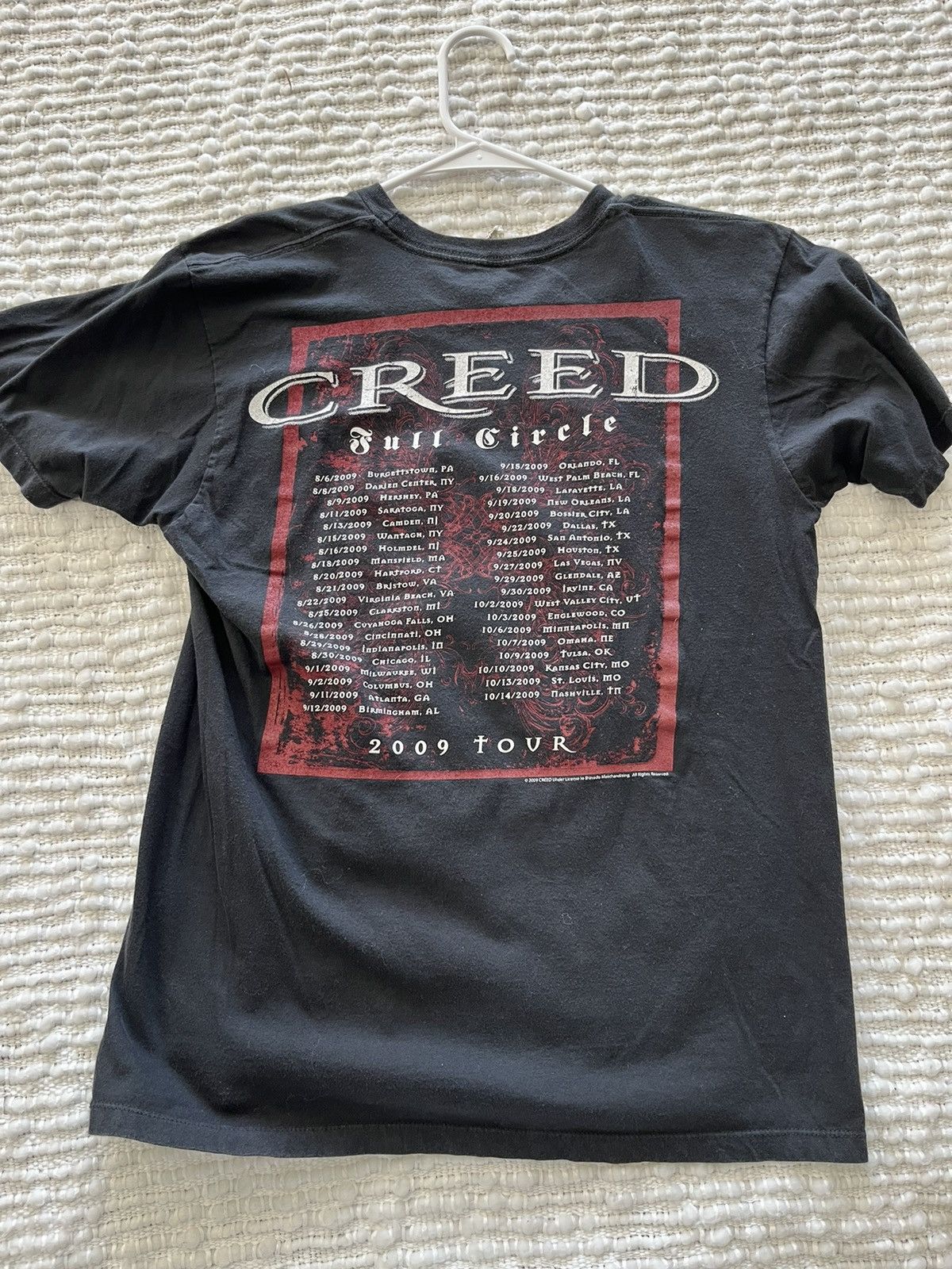 Creed 2009 Tour Tee Scott Stapp