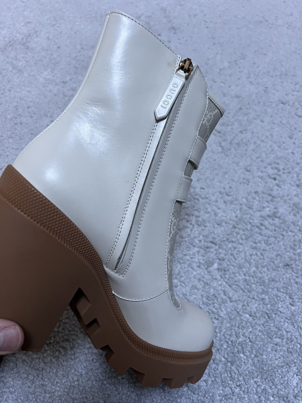 Gucci Gucci Kensington Double Buckle Monogram Boots Size 39 Size US 8 / IT 38 - 5 Thumbnail