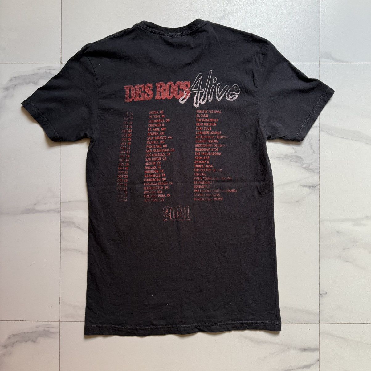 Next Level Apparel Des Rocs Alive 2021 Tour T-Shirt Size US S / EU 44-46 / 1 - 3 Thumbnail
