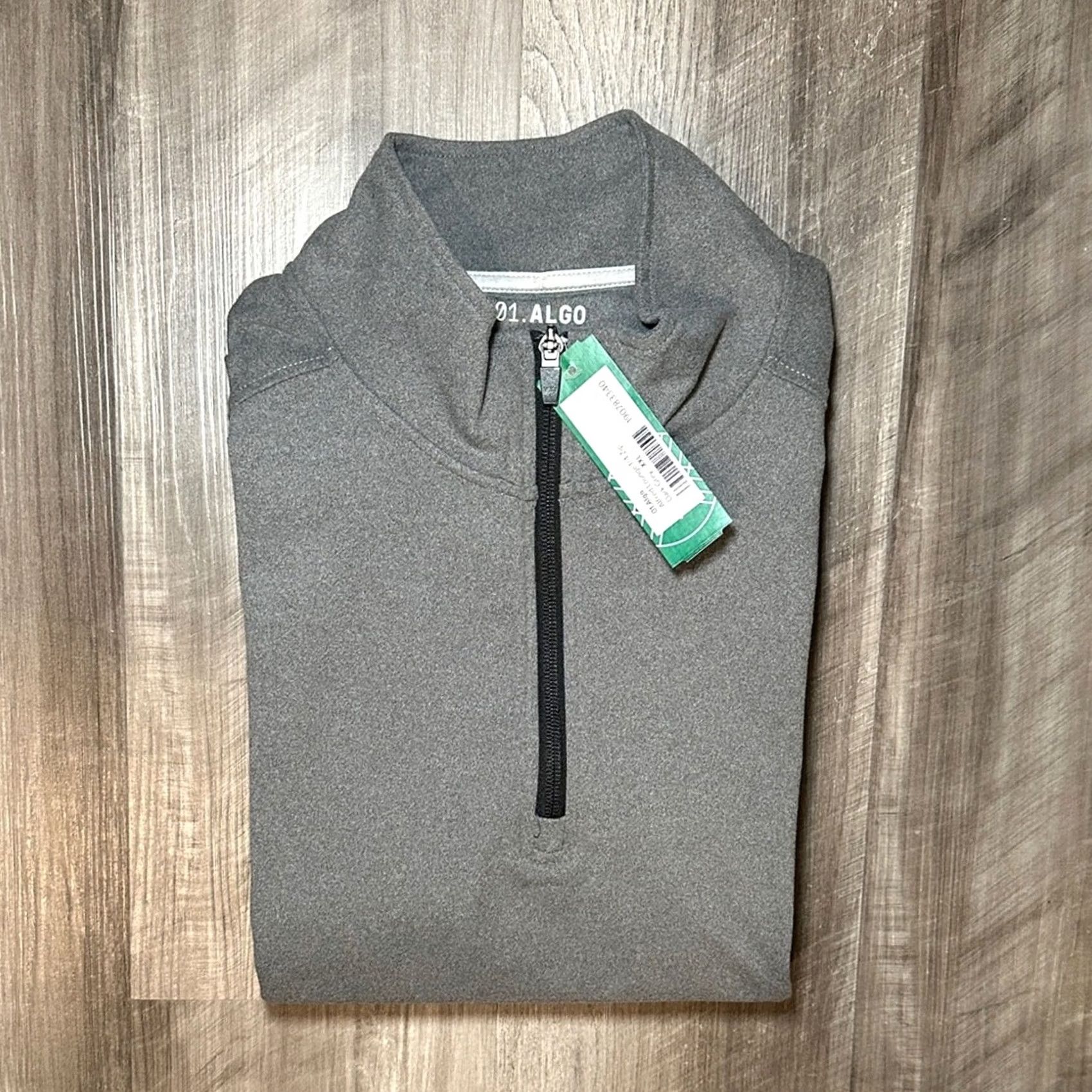 Vintage 01.Algo Alfred Lounge Performance Quick Dry Quarter Zip Pullover 2XL Hoodie Gray Mens Regular 2XL Pullover Hoodie 01.Algo Size US XXL / EU 58 / 5 - 2 Thumbnail