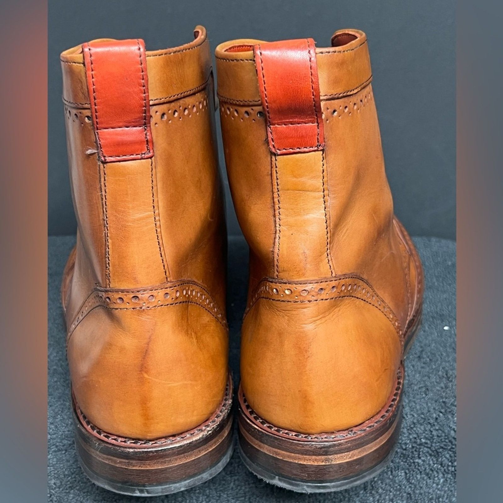 Allen Edmonds Allen Edmonds Dalton Wingtip Boots Men Tan BARELY WORN Size US 15 / EU 48 - 5 Thumbnail