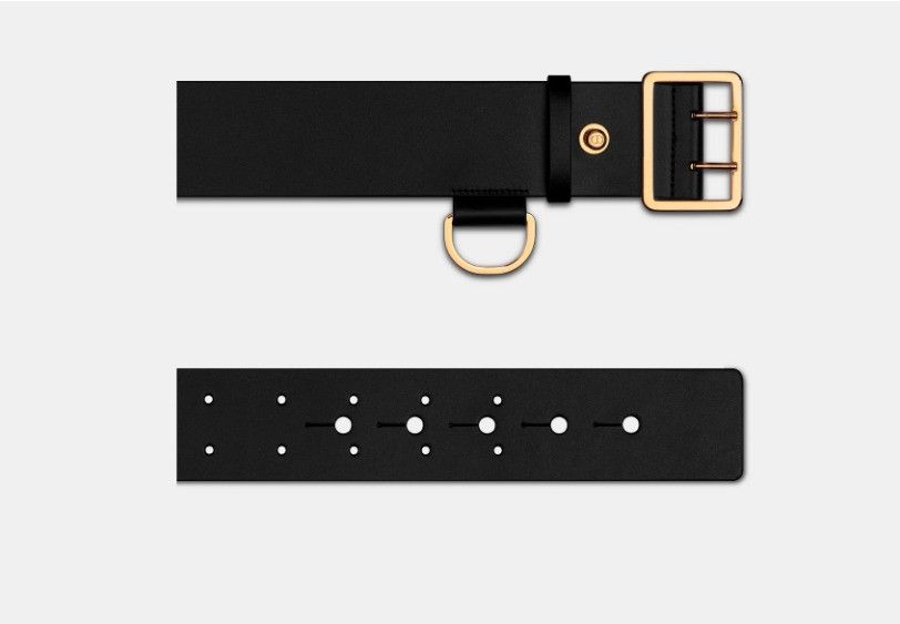 Dior o1w1db10425 B0453UB Size: OS / Punk Belt in Black Size ONE SIZE - 3 Thumbnail
