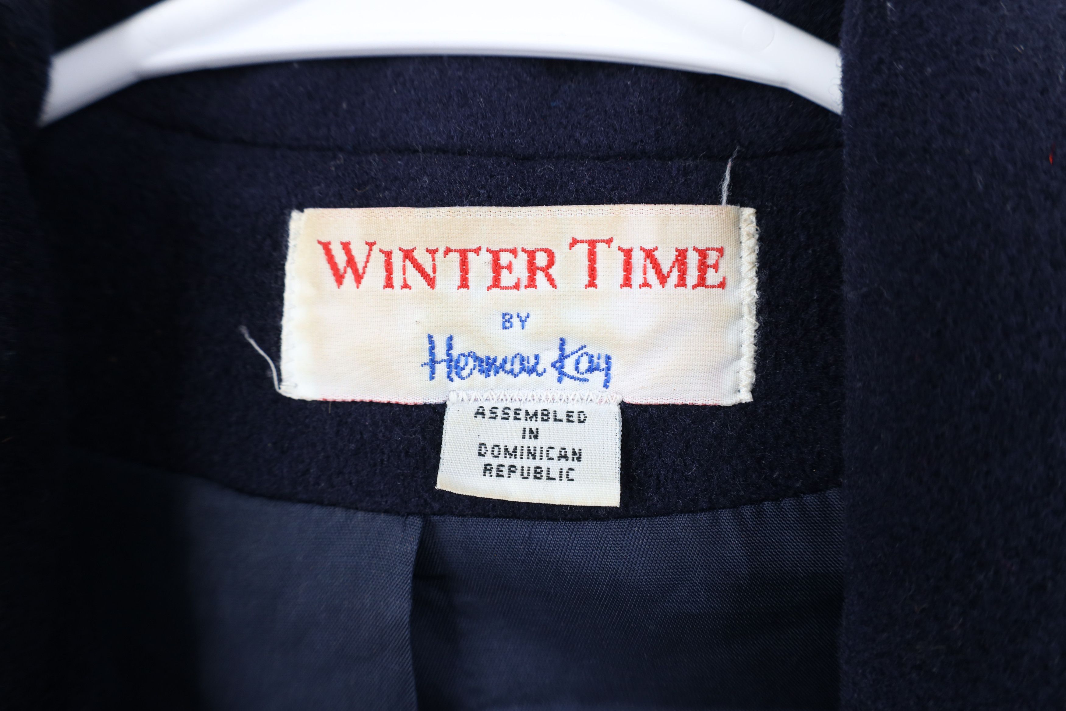 Vintage Vintage 90s Streetwear Wool Double Breasted Coat Jacket Blue Size XL / US 12-14 / IT 48-50 - 9 Thumbnail