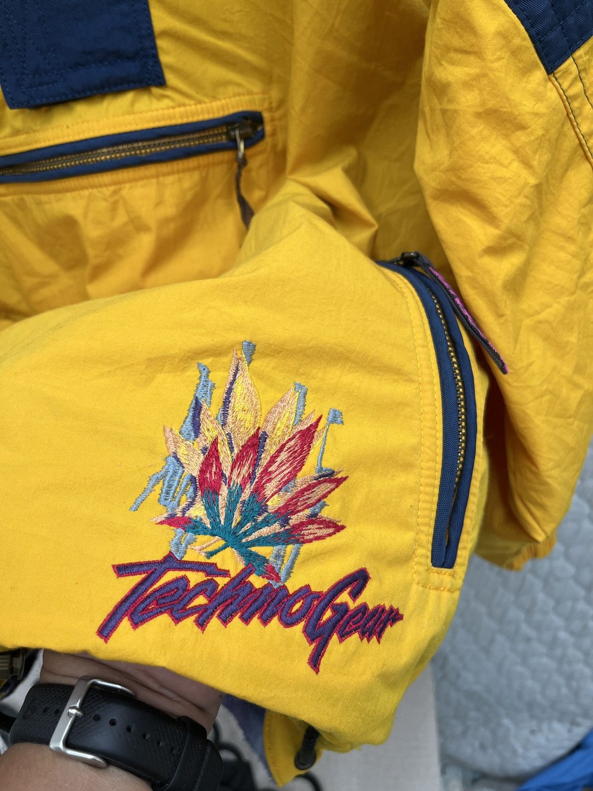 Vintage 🔥🔥🔥STEALS VTG DESCENTE TECHNOGEAR HOODIE PULLOVER Size US L / EU 52-54 / 3 - 14 Thumbnail