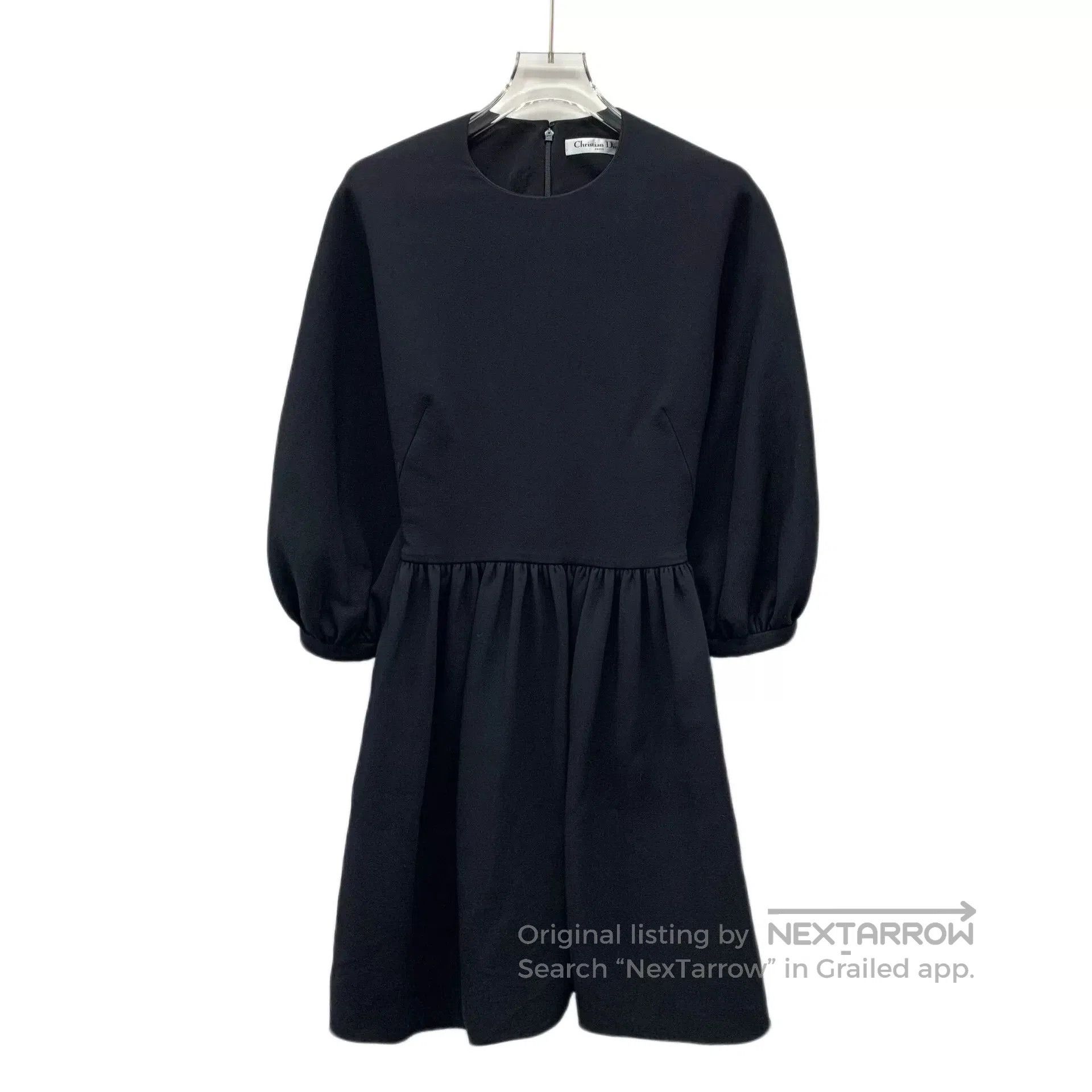 Dior Christian Dior Black Wool Dress. Size US XXS / EU 40 - 1 Thumbnail