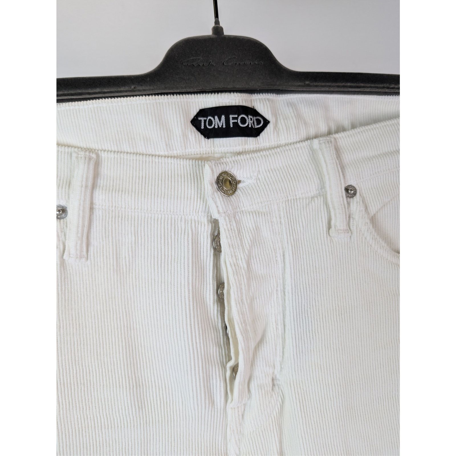 Tom Ford o1rshd1 Straight Fit Denim Jeans in White Size US 34 / EU 50 - 7 Thumbnail