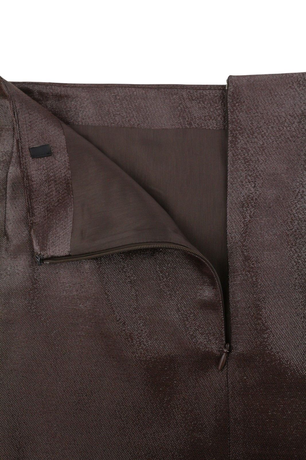 Max Mara EU52 W40 Brown Glitter Wool Blend Midi Skirt 88689 Size 40" / US 18 - 6 Thumbnail