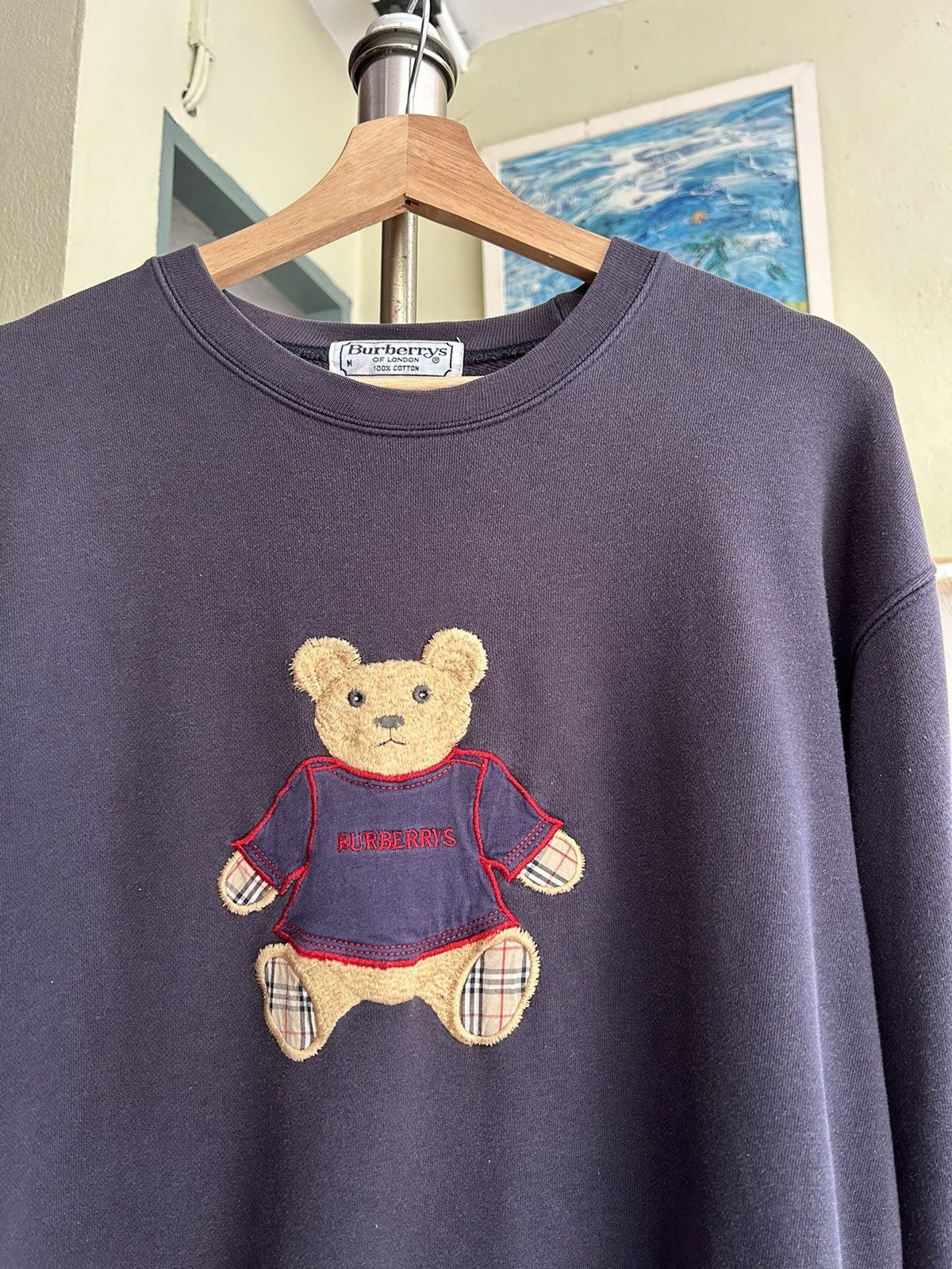 Burberry Vintage Burberry Bear Sweatshirt Size US M / EU 48-50 / 2 - 2 Thumbnail