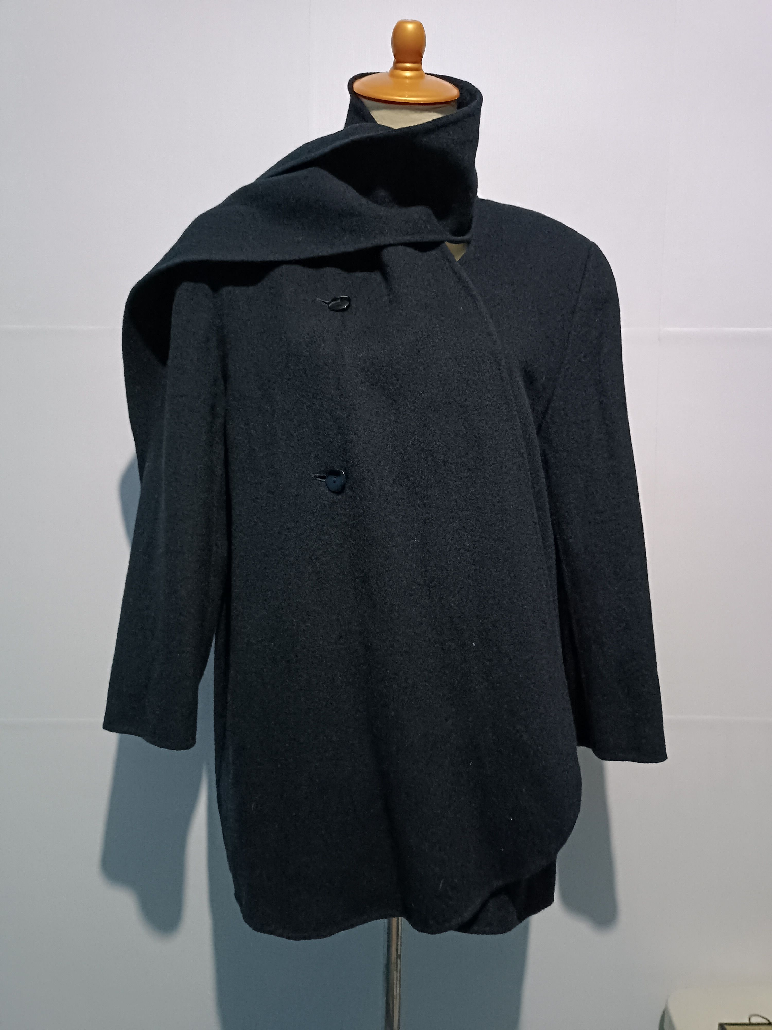 Japanese Brand Sien, Enne Wool shawl jacket Size ONE SIZE - 4 Thumbnail