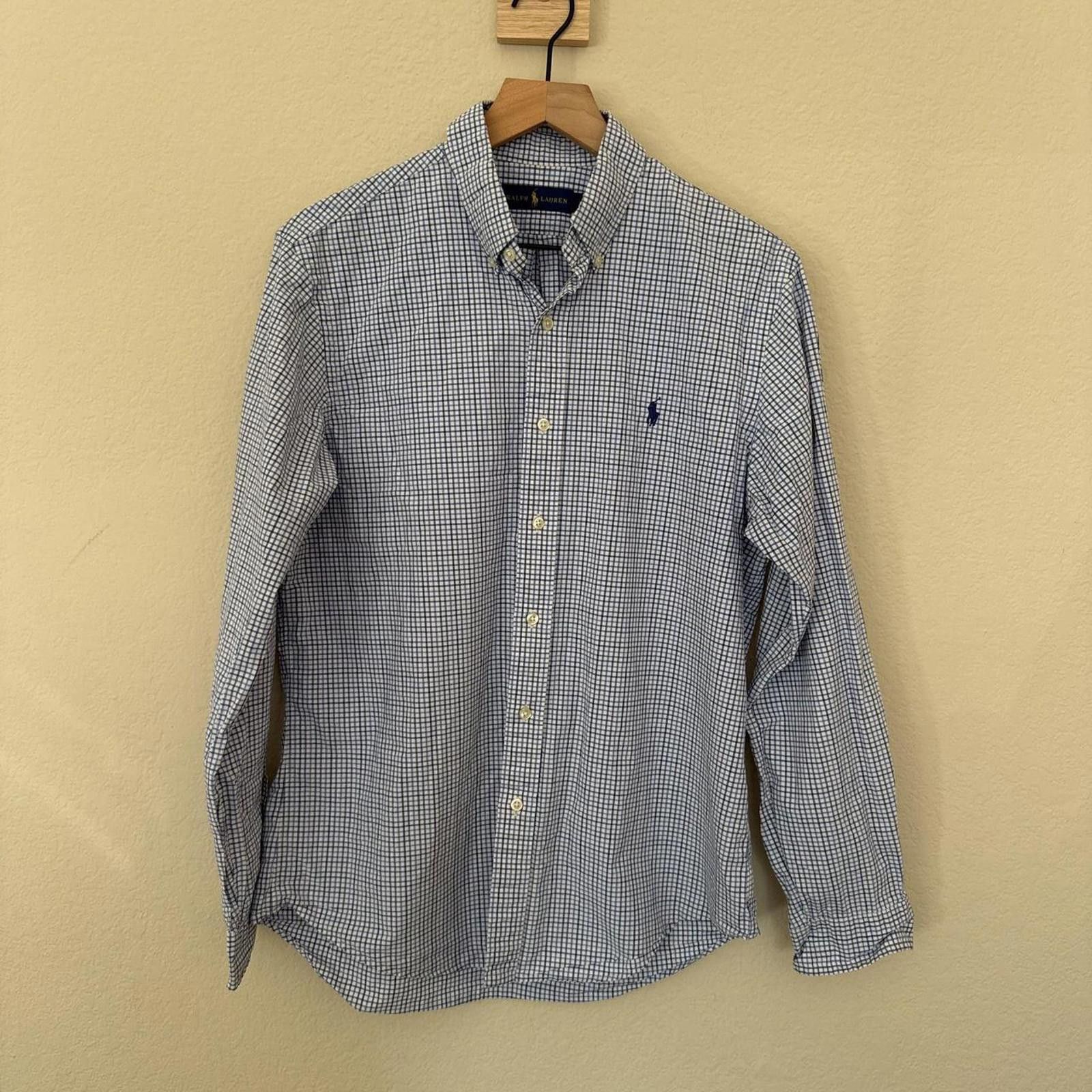 Lauren Ralph Lauren Ralph Lauren Button Down Shirt Men's L Blue Plaid Size US M / EU 48-50 / 2 - 1 Thumbnail