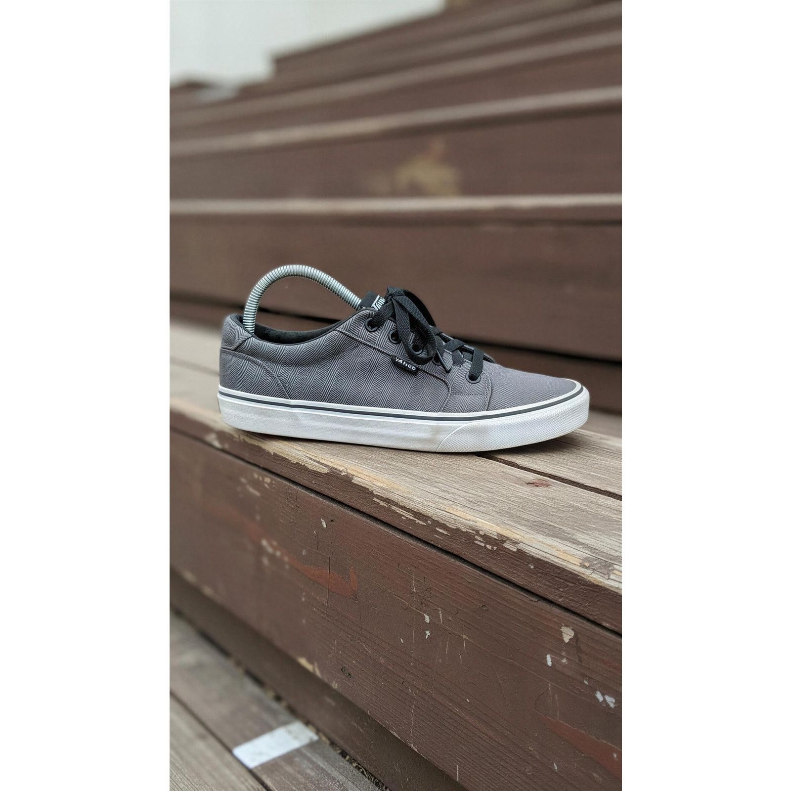 Vans Vans Bishop Low Top Sneakers Men's Size 8.5 Gray Herringbone Size US 8.5 / EU 41-42 - 1 Thumbnail