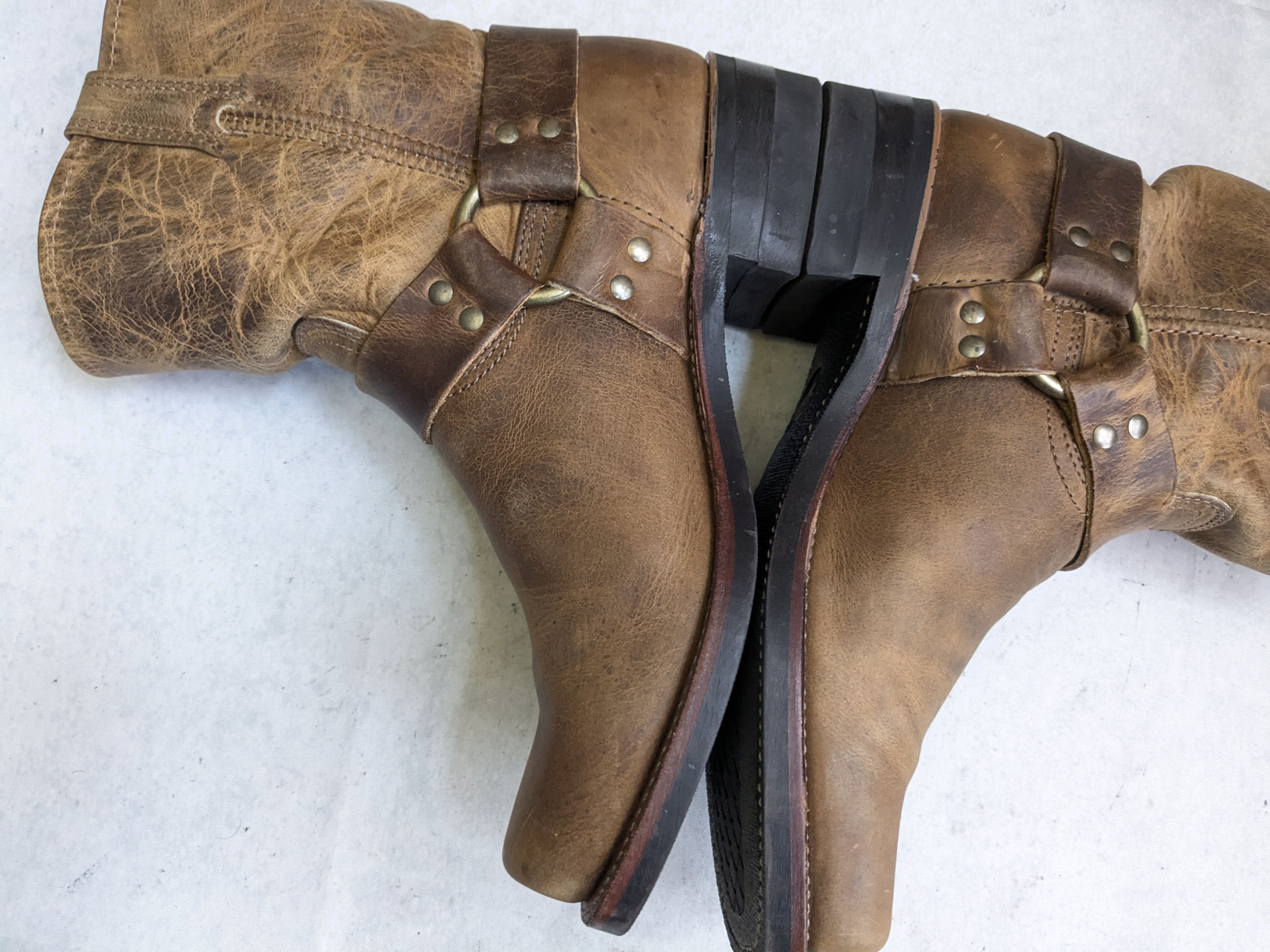 Frye Frye Harness Boots Brown 10.5 M Leather Size US 10.5 / EU 43-44 - 9 Thumbnail