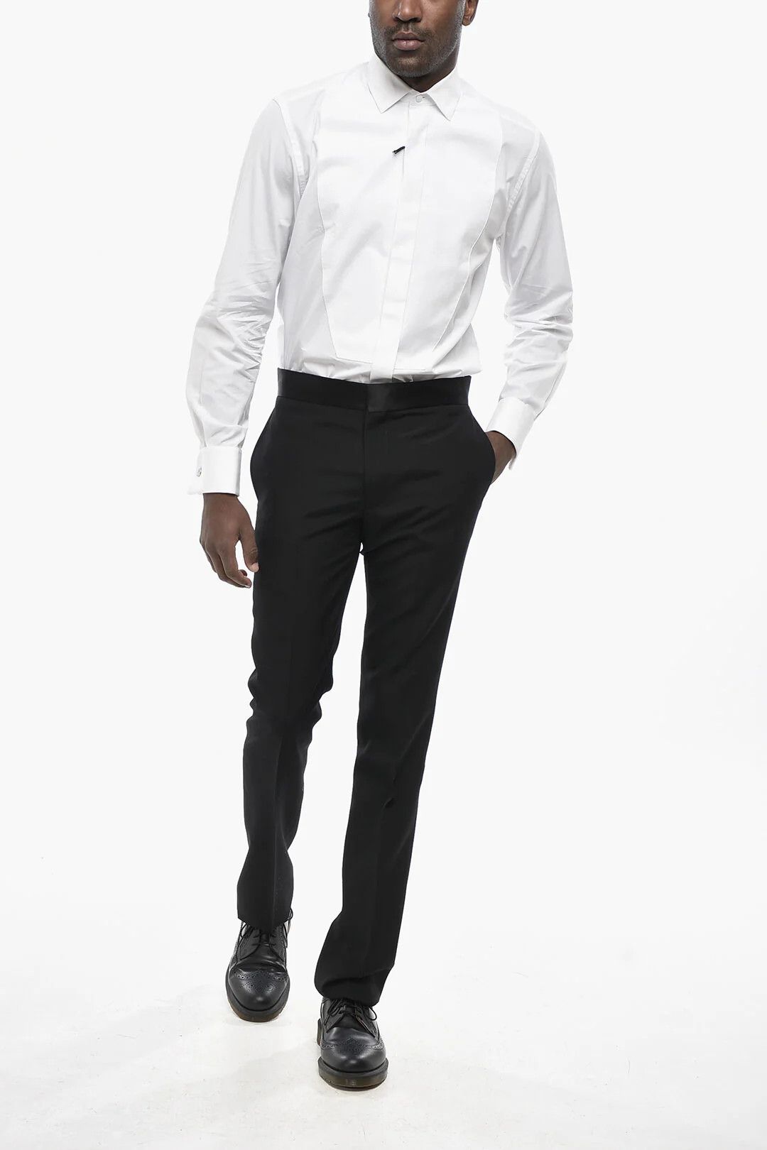 Givenchy og1mm0326 Wool Pant in Black Size US 32 / EU 48 - 4 Thumbnail