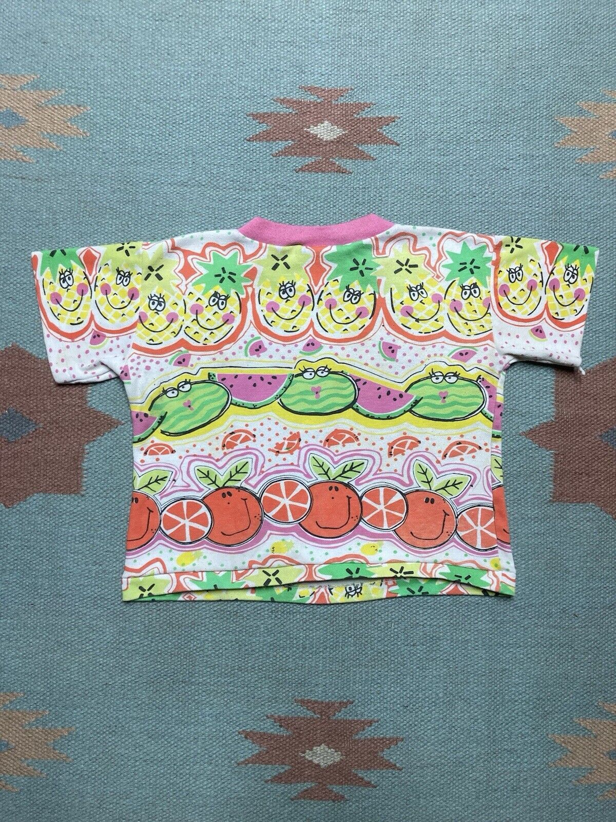 Vintage 80s t shirt watermelon pineapple oranges fruit baby tee XS Size XS / US 0-2 / IT 36-38 - 5 Thumbnail