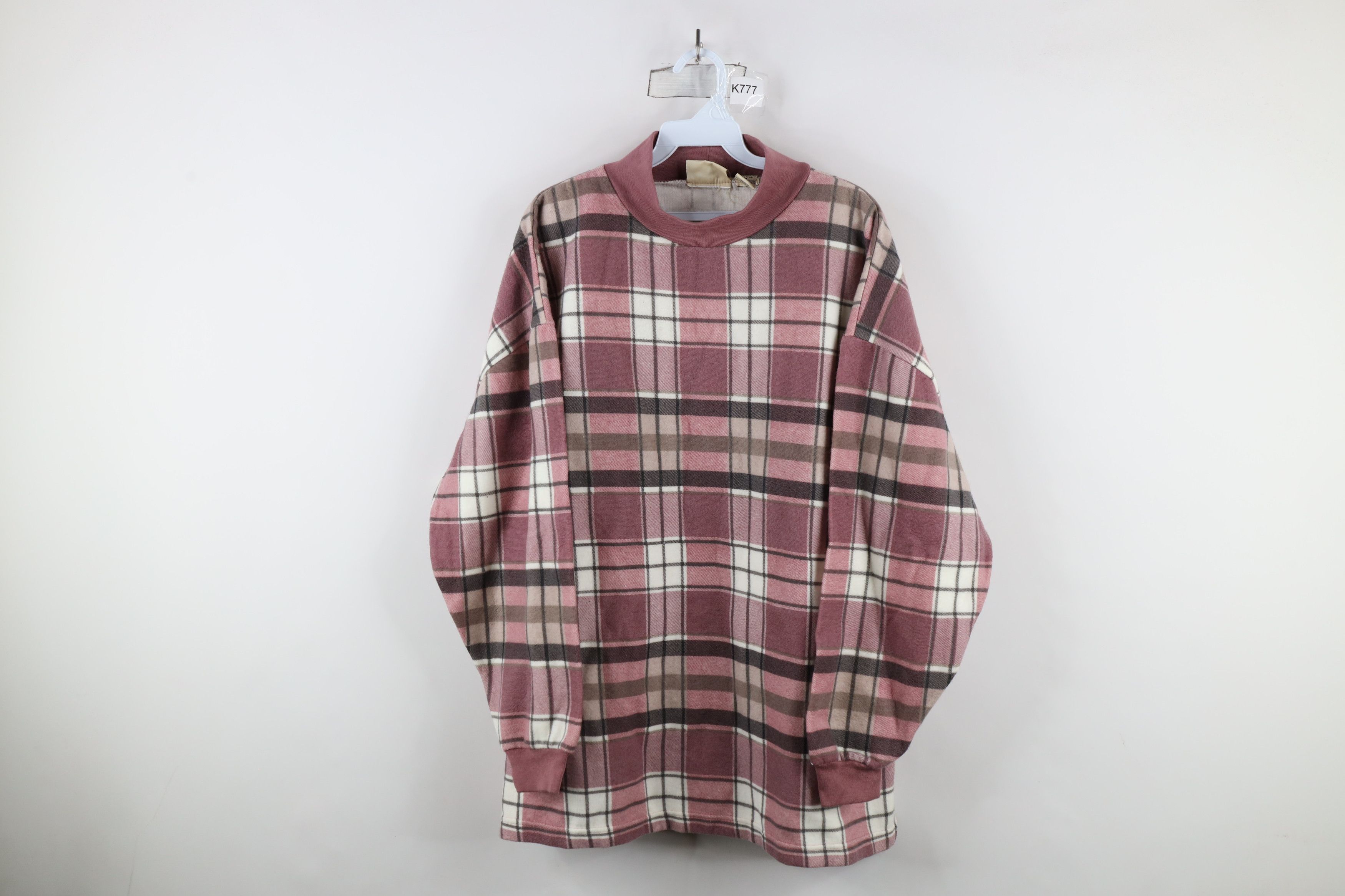Vintage Vintage 90s Streetwear Long Sleeve Mock Neck Sweatshirt Size 3XL / US 20-22 - 1 Thumbnail