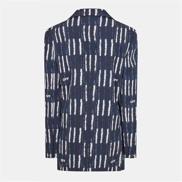 Off-White o1y1125 Blazer in Midnight Blue/Black Size S / US 4 / IT 40 - 2 Thumbnail